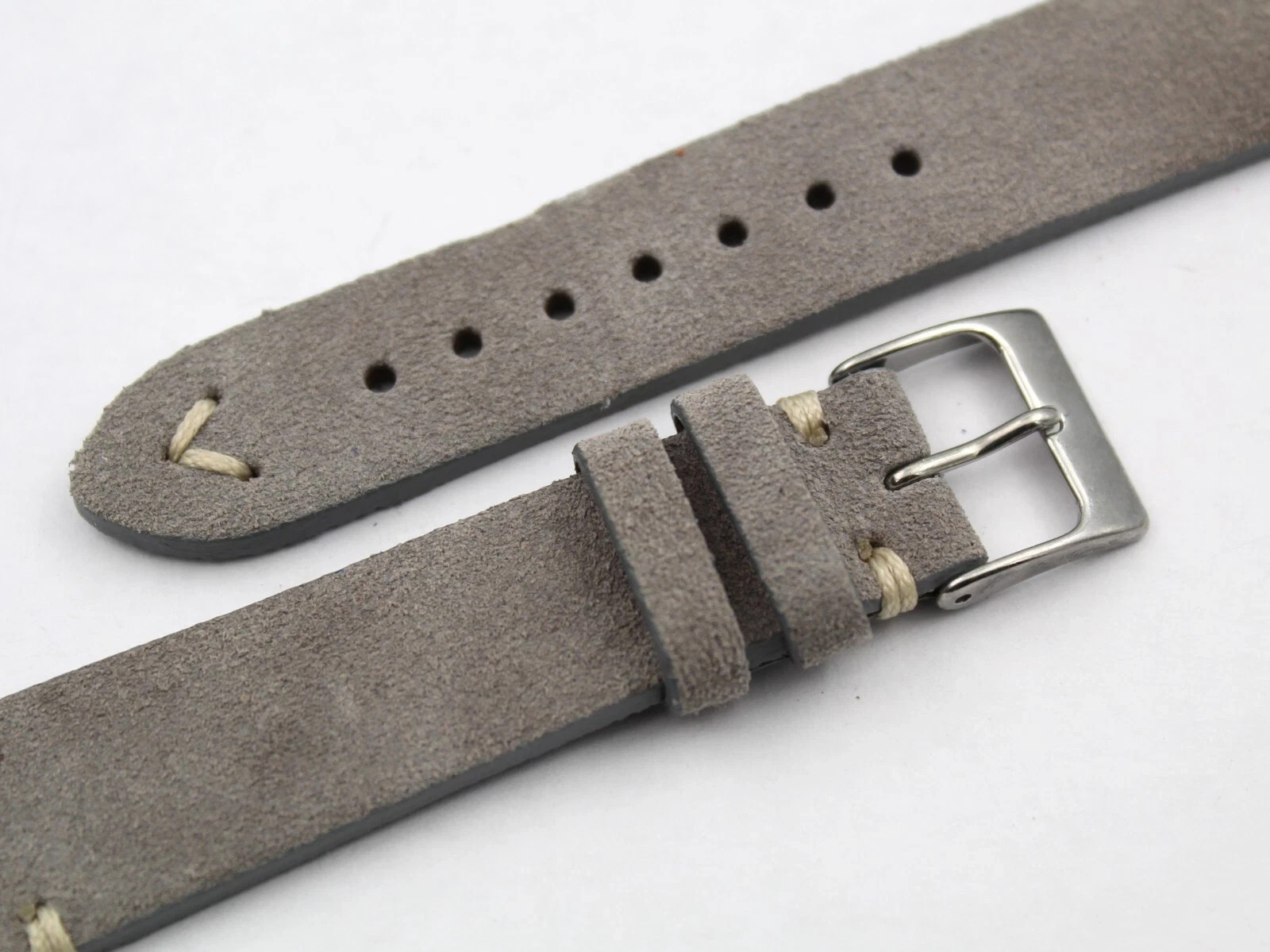 Strap Band Leather Suede Grey Various Sizes Steel Buckle Top Quality Sport