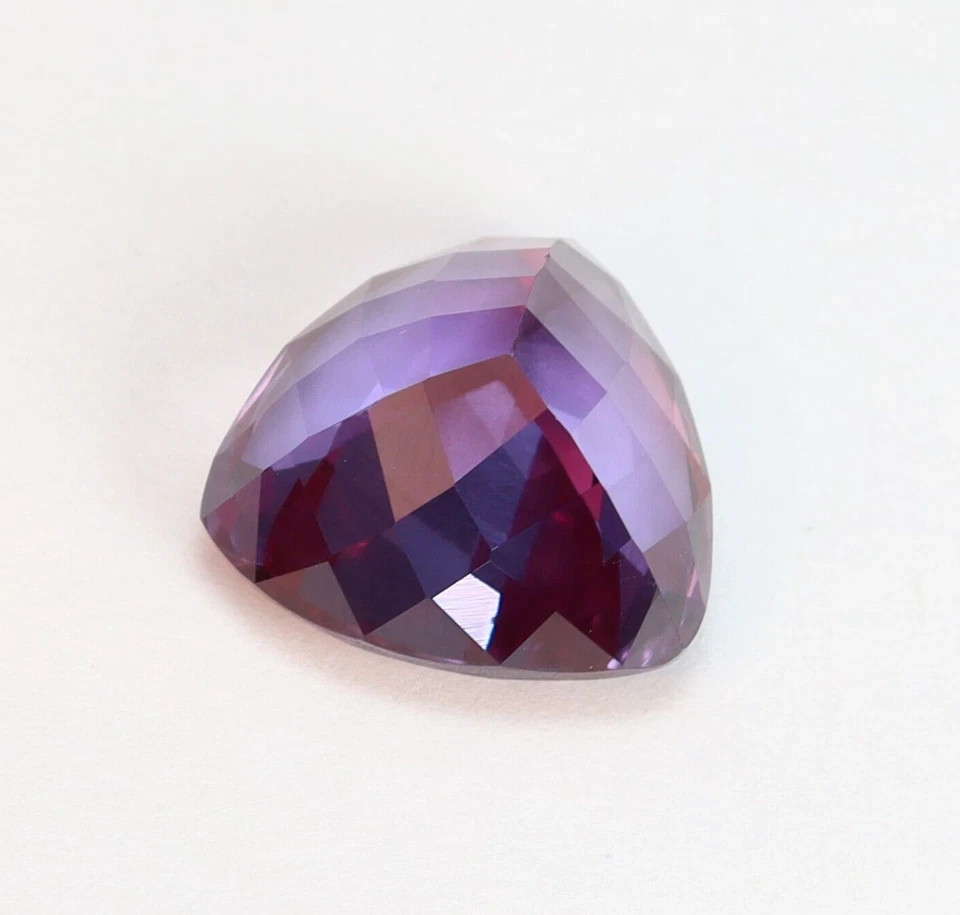 10 CT+ Natural Flawless Montana Purple Pink Sapphire Loose Gemstone Trillion Cut