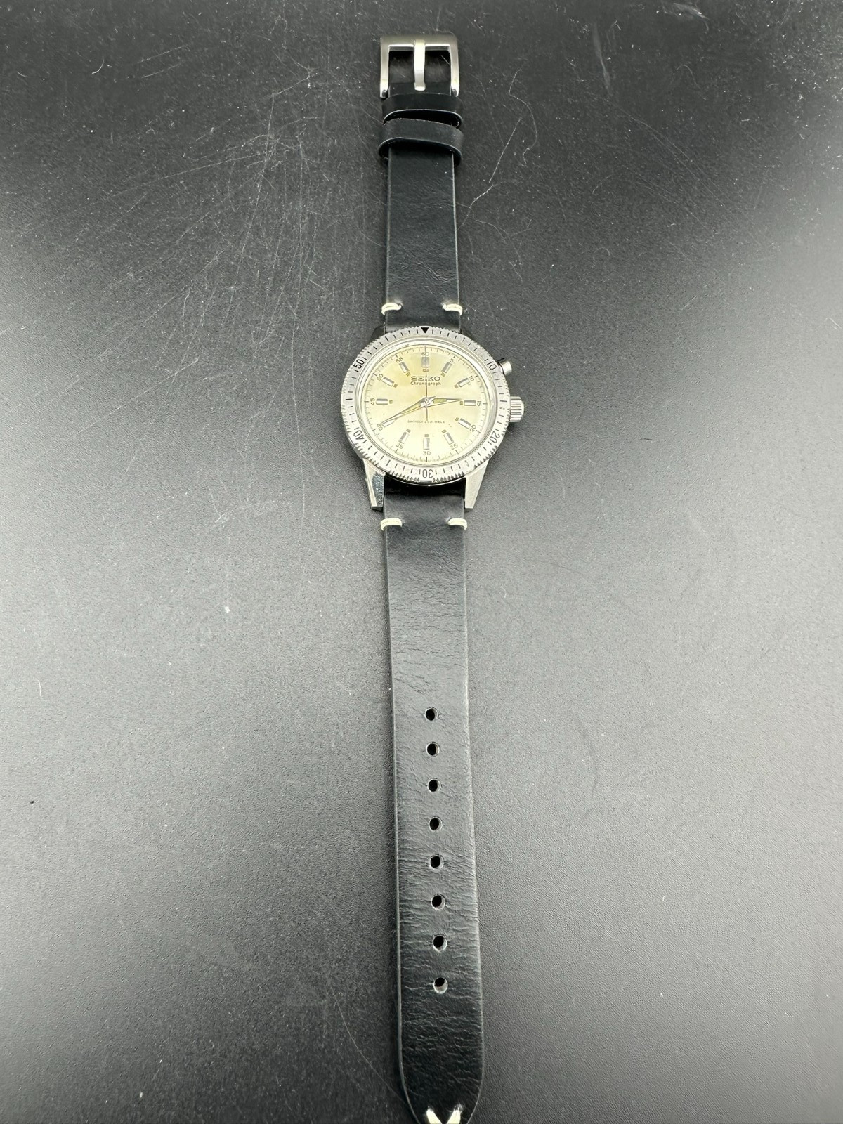 1964 Seiko Monopusher Chronograph Men’s Manual Wind Silver Dial 37.5mm 45899