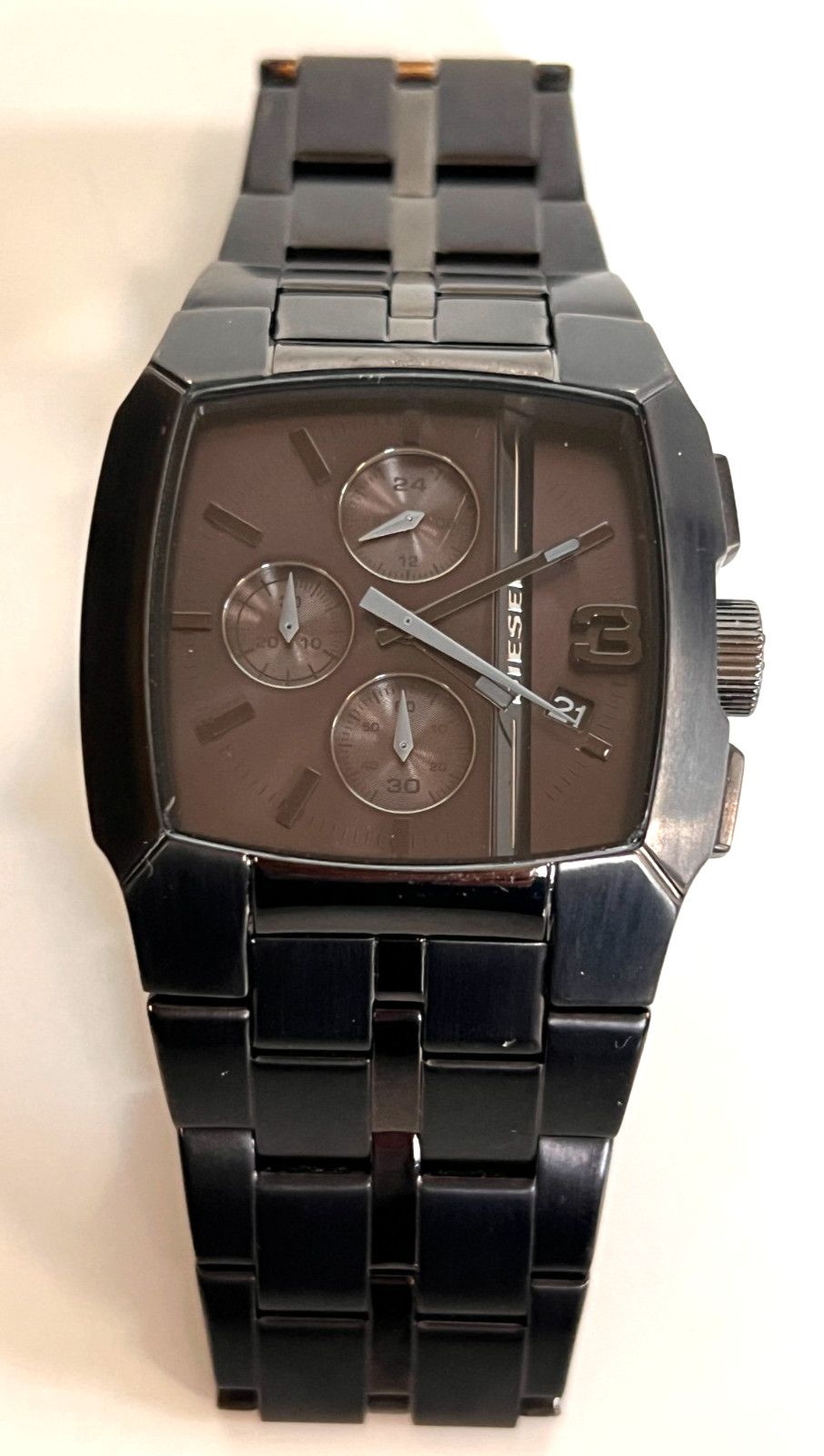 DIESEL DZ4260 Mens Chronograph Gunmetal Ion Plated SSteel Bracelet STORE DISPLAY