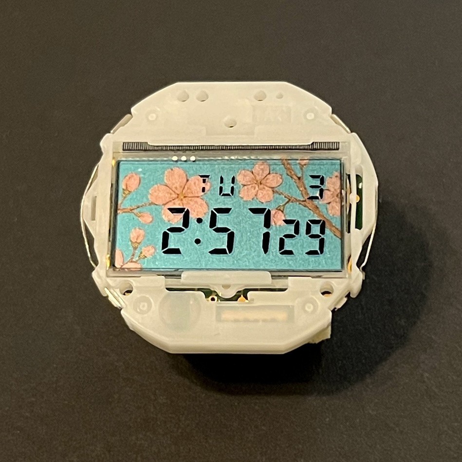 Custom Casio F91W Cherry Blossom Sakura Mod | Handmade Metallic Filter