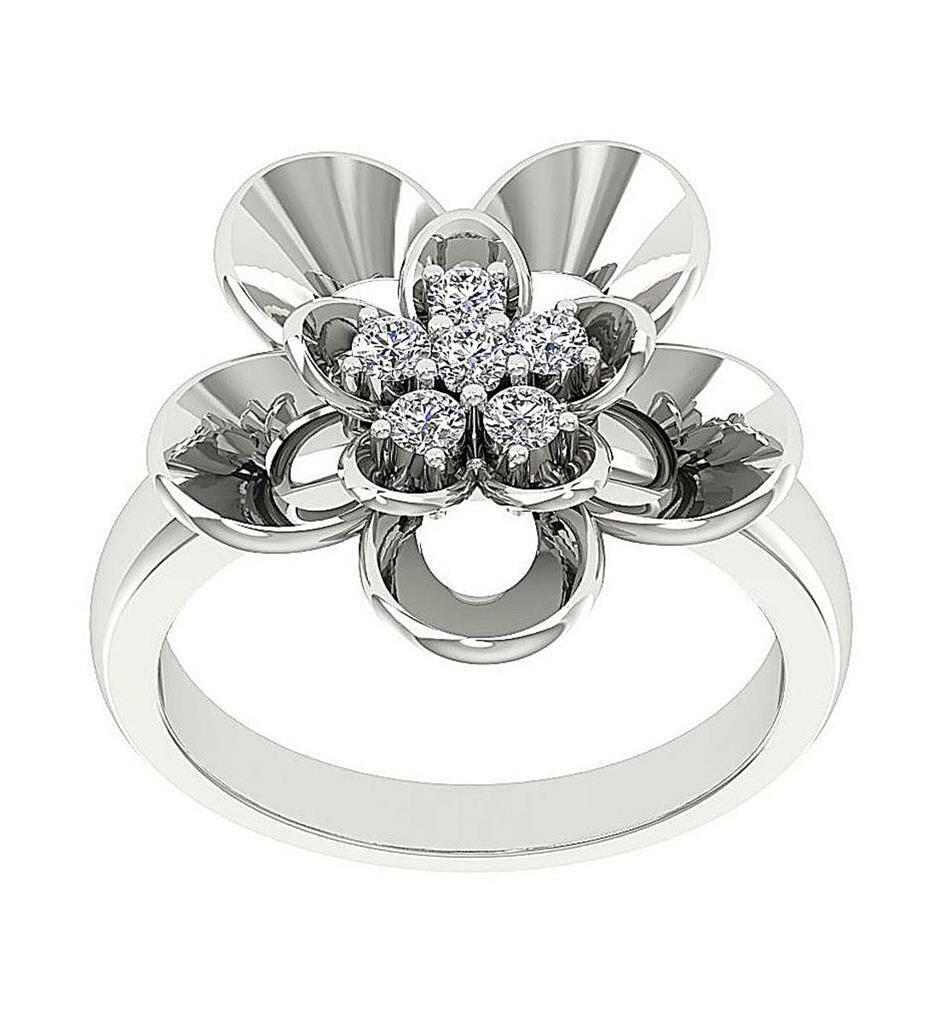 Right Hand Wedding Ring Natural Diamond SI1 G 0.35 Carat 14K Rose Gold 18.60MM