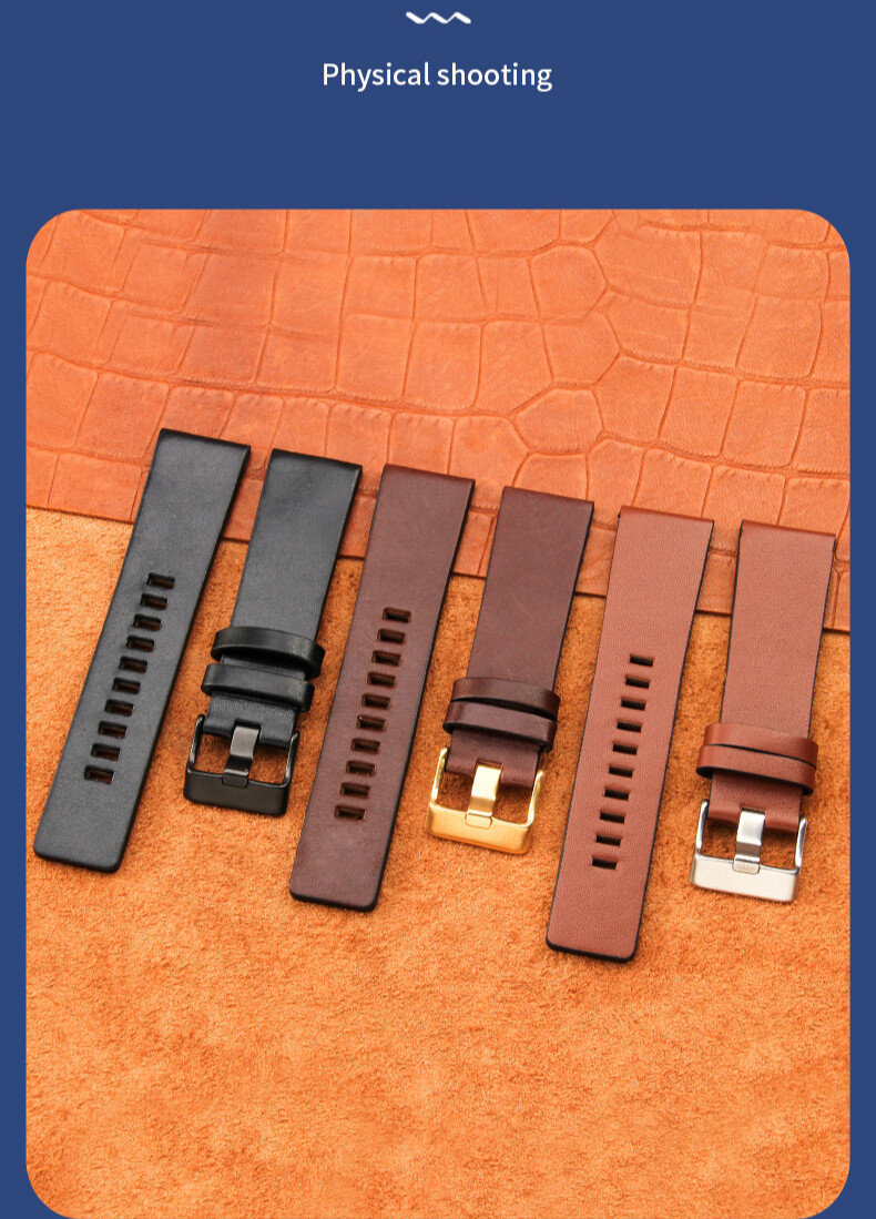 Genuine Cowhide Watch Band Strap 22 24 26 27 28 30 32 34mm for Diesel with Tools
