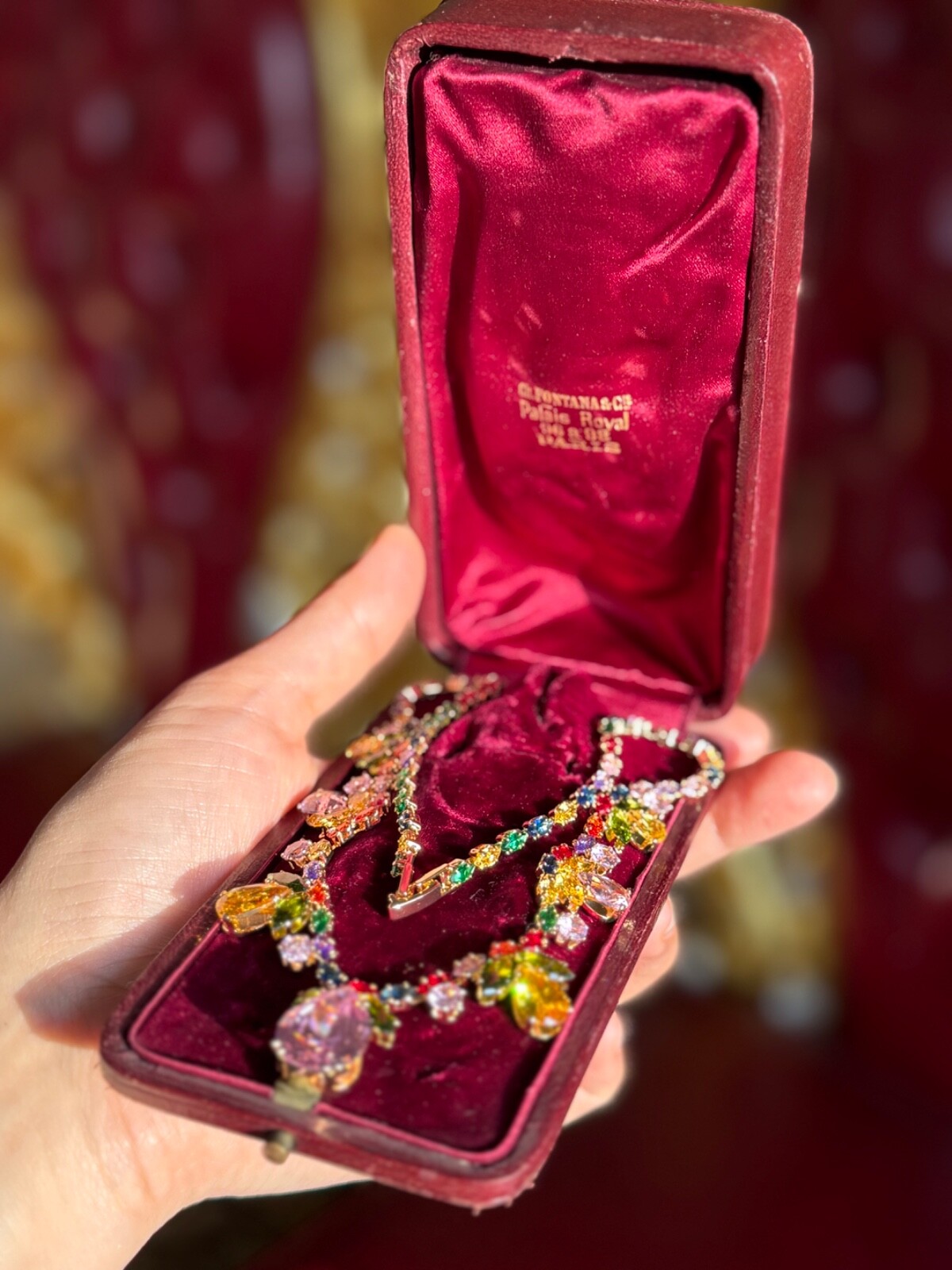 Summer Multicolour Gemstone Necklace Jewelry Luxury Gift For Her, Comes With Box