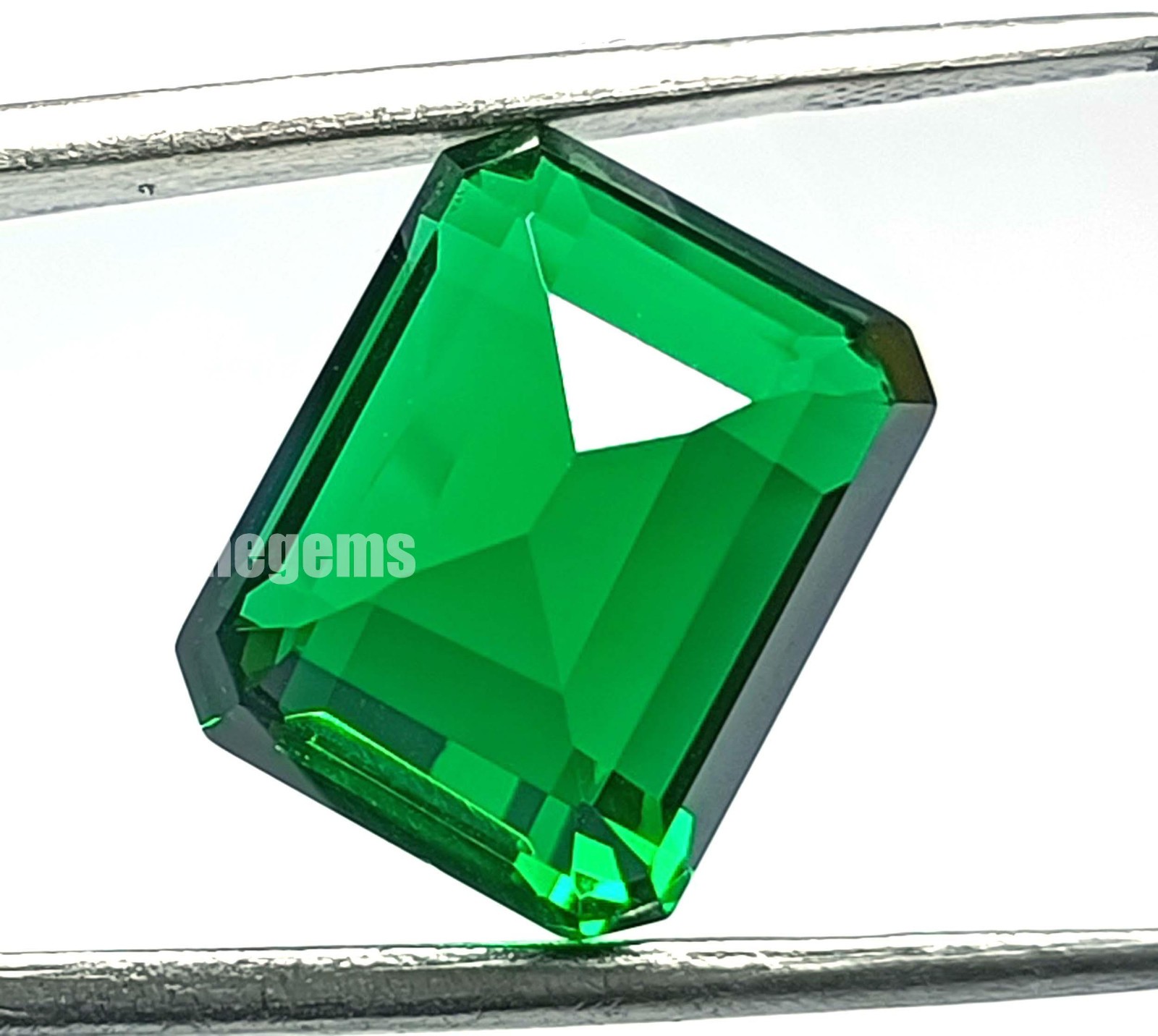 Natural Green Emerald 12.90 Ct Emerald Shape Untreated EGL Loose Gemstone 6JHA