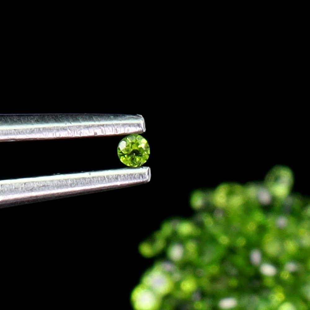 Round Natural Top Rich Green Chrome Diopside 3.10ct 1.2mm 325pcs Lot Gemstone
