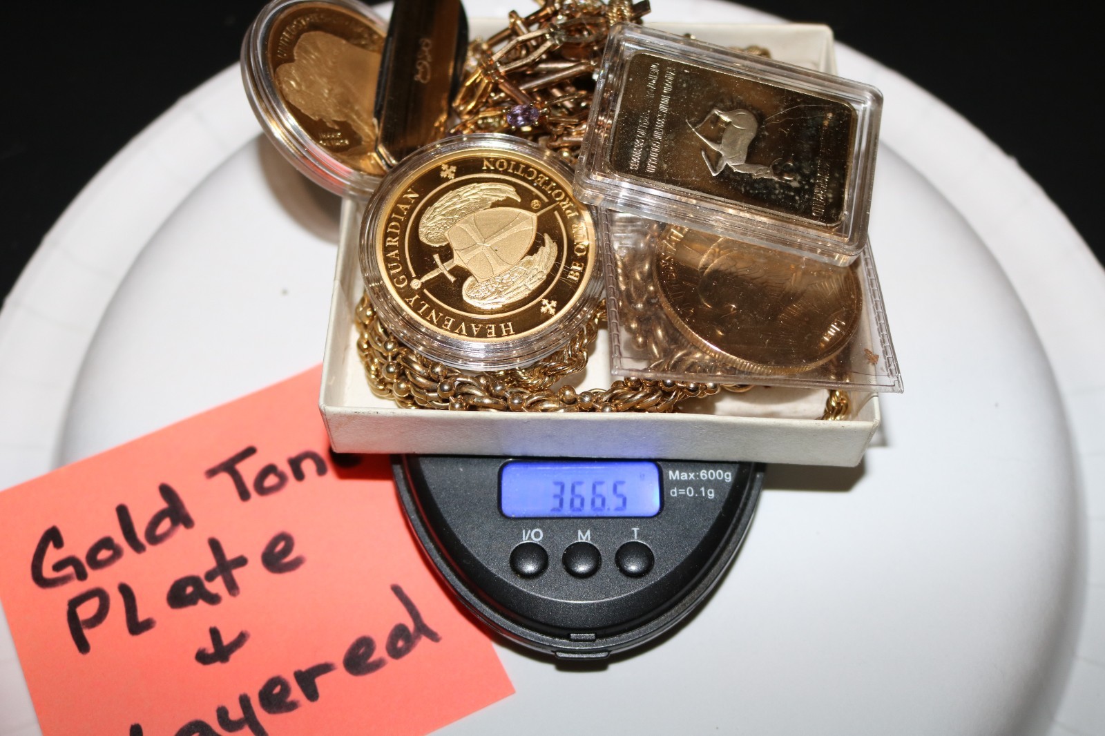 Gold Filled Layered RGP Toned Plate 1/20 10K 12K 14GF 491 Grams (See details)