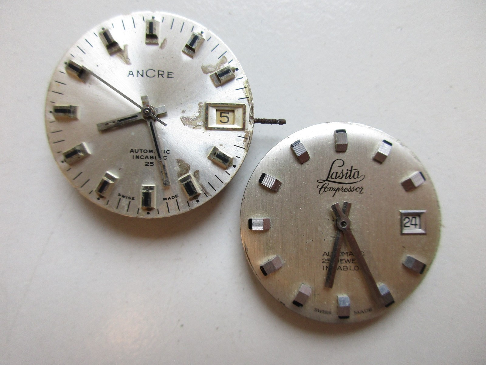 ETA cal. 2783 Swiss automatic watch movements (2 pcs) – for use of parts