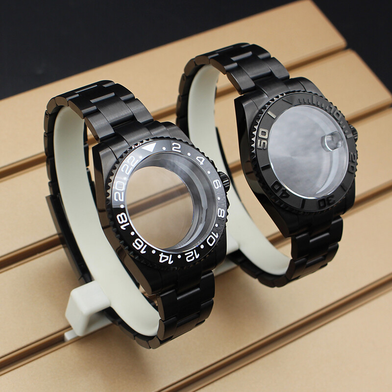 40mm Watch Cases 20mm Strap Sterile Sapphire Glass Fit Nh35 Nh36 Nh38 Movement
