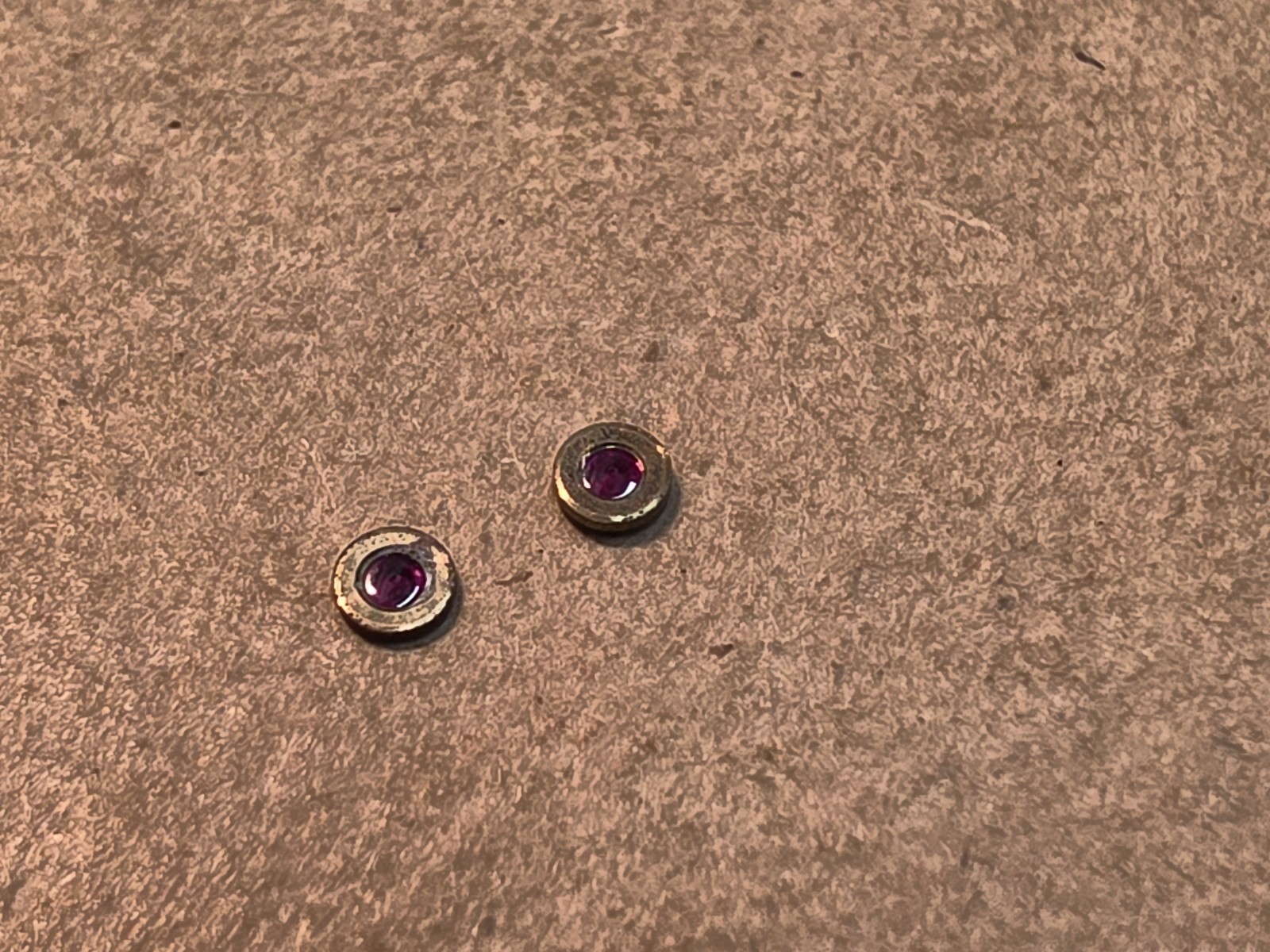 Set Of 2 NOS Hamilton 18s H. 12-1/2 C & F Jewels PN 158-159A For Double Rollers