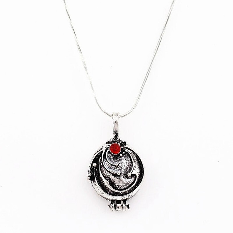 Elegant The Vampire Diaries Elena Gilbert 925 Sterling Silver Locket Necklace