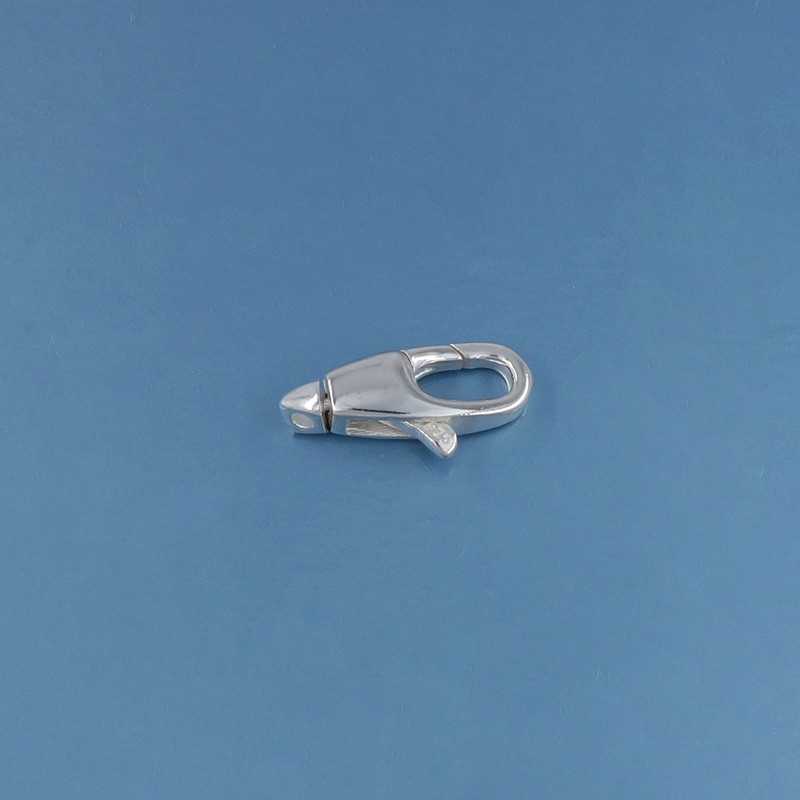 Sterling Silver Lobster Claw Clasp Connector with Swivel Ring 14.3mm #44106