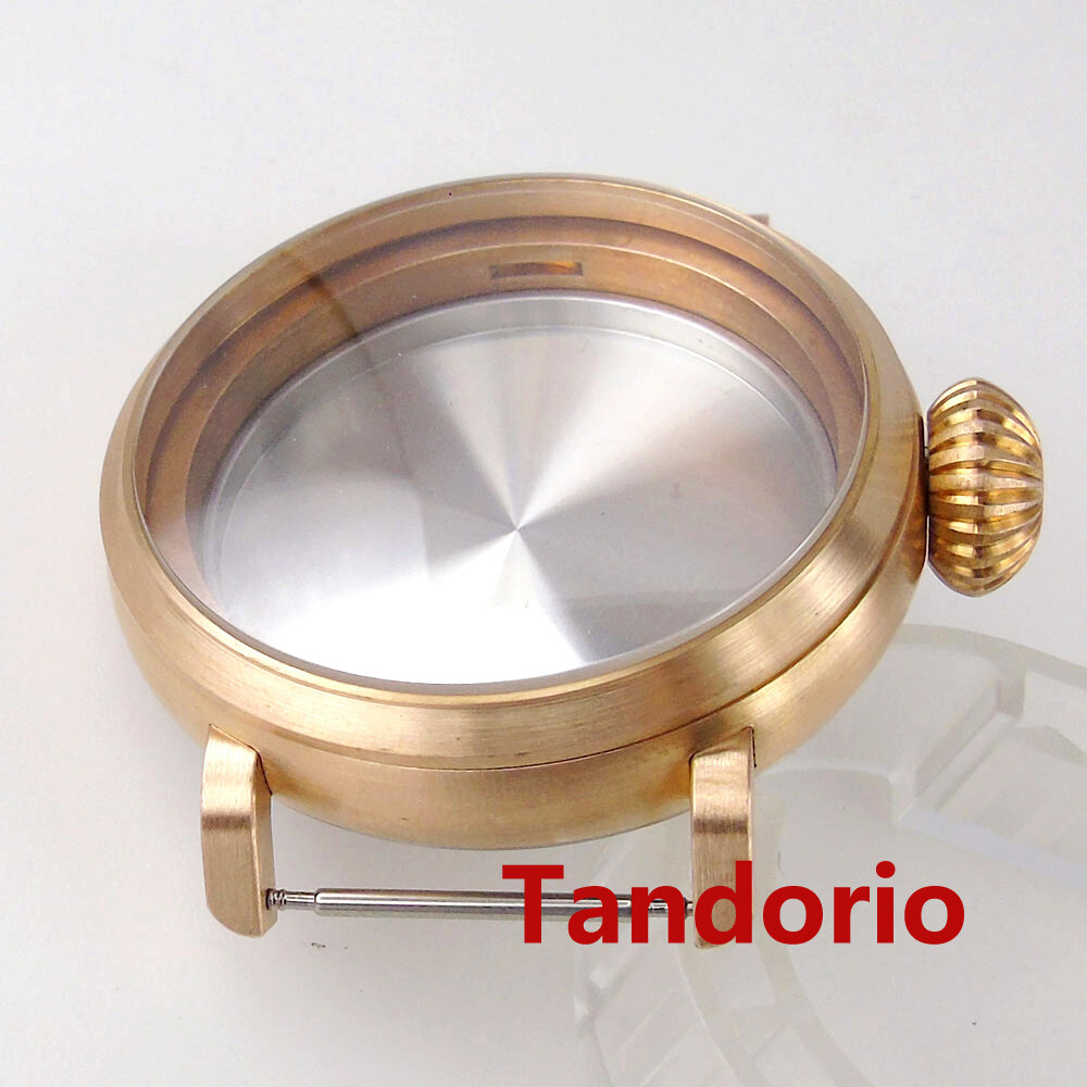 46mm Solid Cusn8 Bronze/Stainless Steel Watch Case fit NH34 NH35 ETA 2824 PT5000
