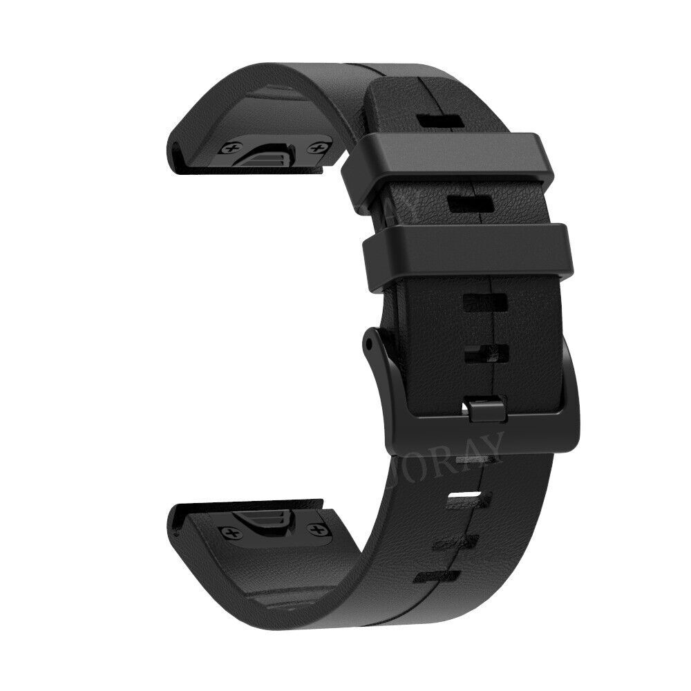 TPU Leather Watch Band Strap For Garmin Fenix 7 7X 7S 6 6X Pro 3 5 5X Plus Epix
