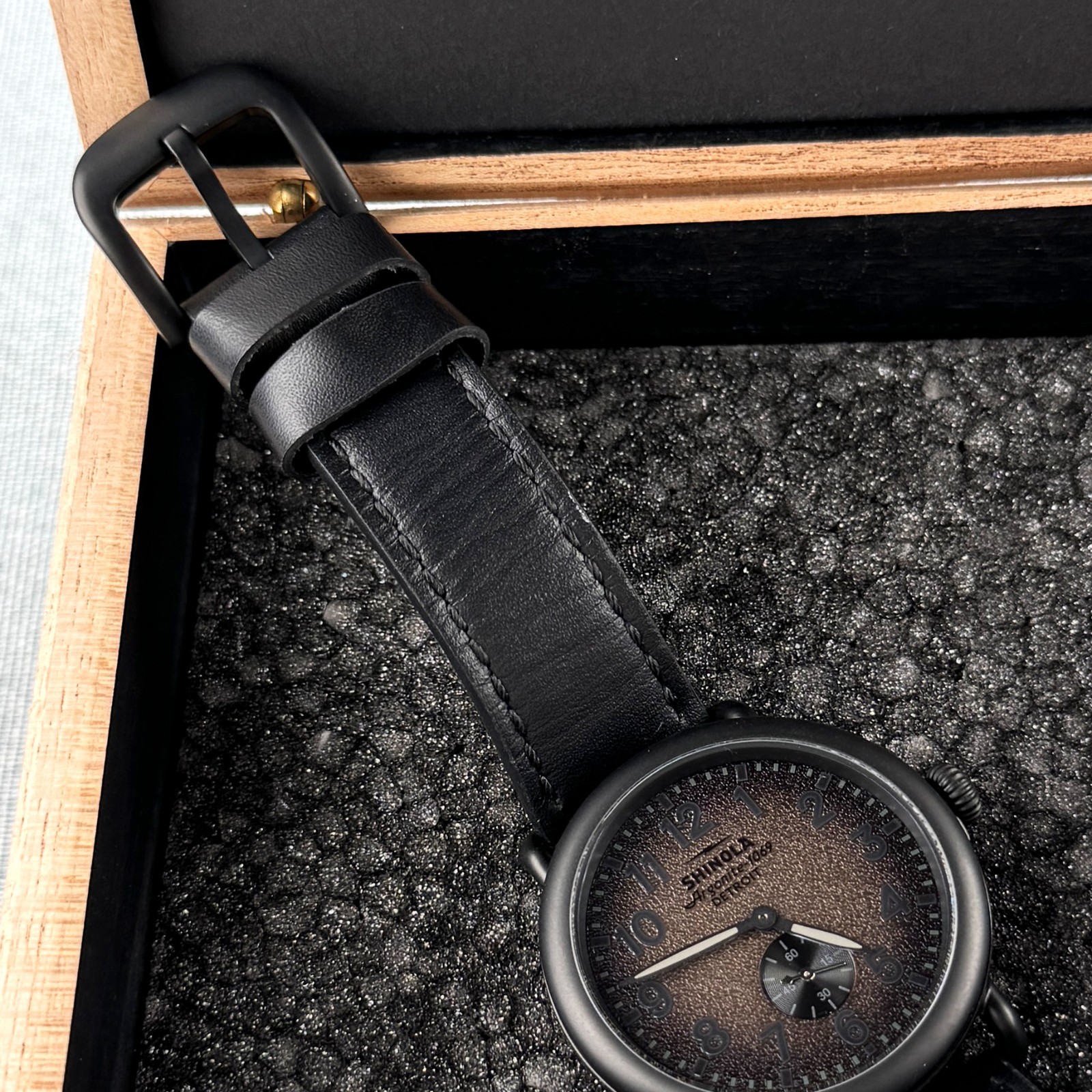 Shinola Runwell Watch 41mm Black Dial Argonite 1069 Men’s Watch S0120273232
