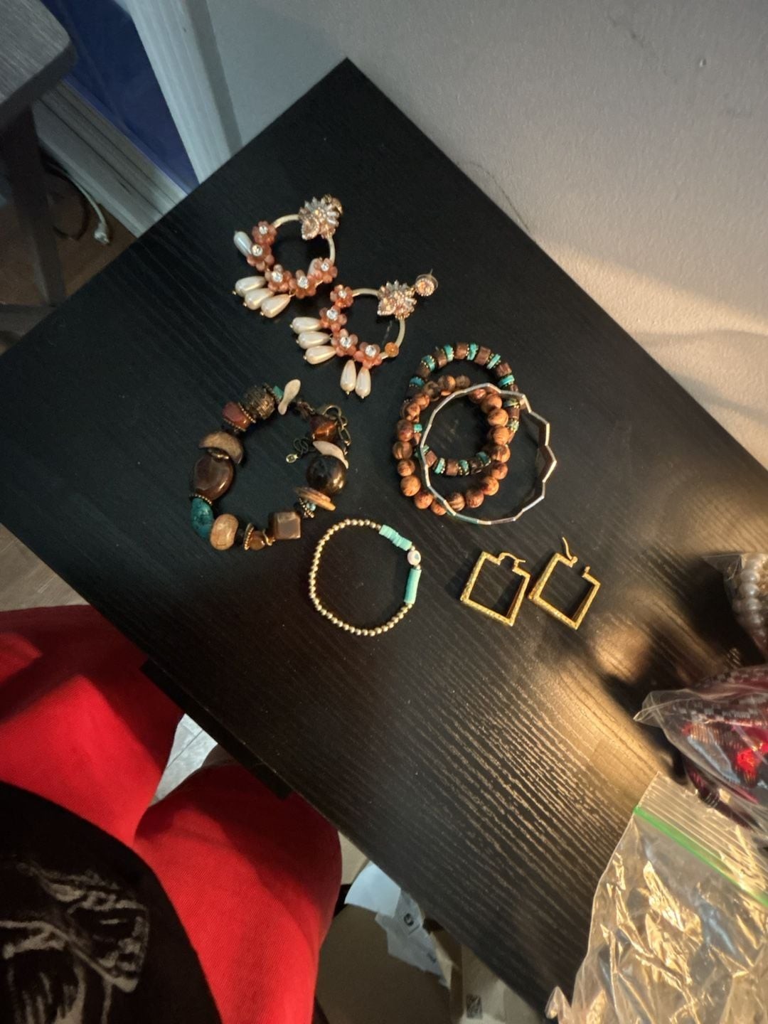 Bohemian Style Assorted Jewelry Set with Bracelets and Earrings