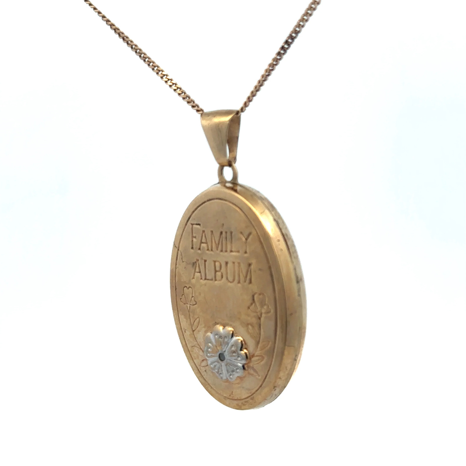 9ct yellow gold locket pendant 5.8g (sh24955l)