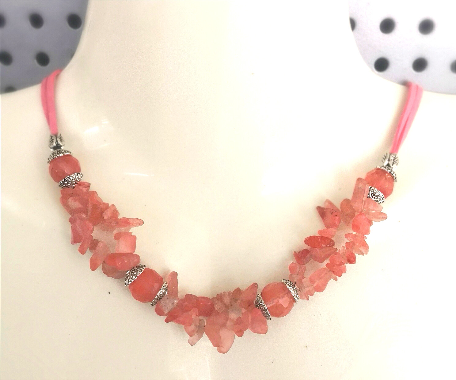 AU STOCK CHIC MULTIPLE GENUINE NATURAL STONE GEMSTONE NECKLACE N006