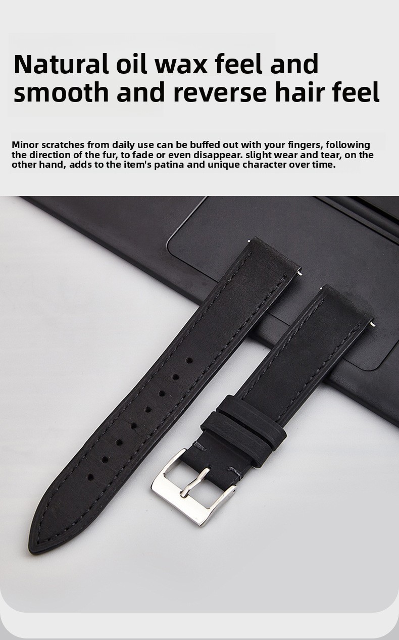 Vintage cowhide genuione leather watch straps mens band 18 19 20 21 22 24mm