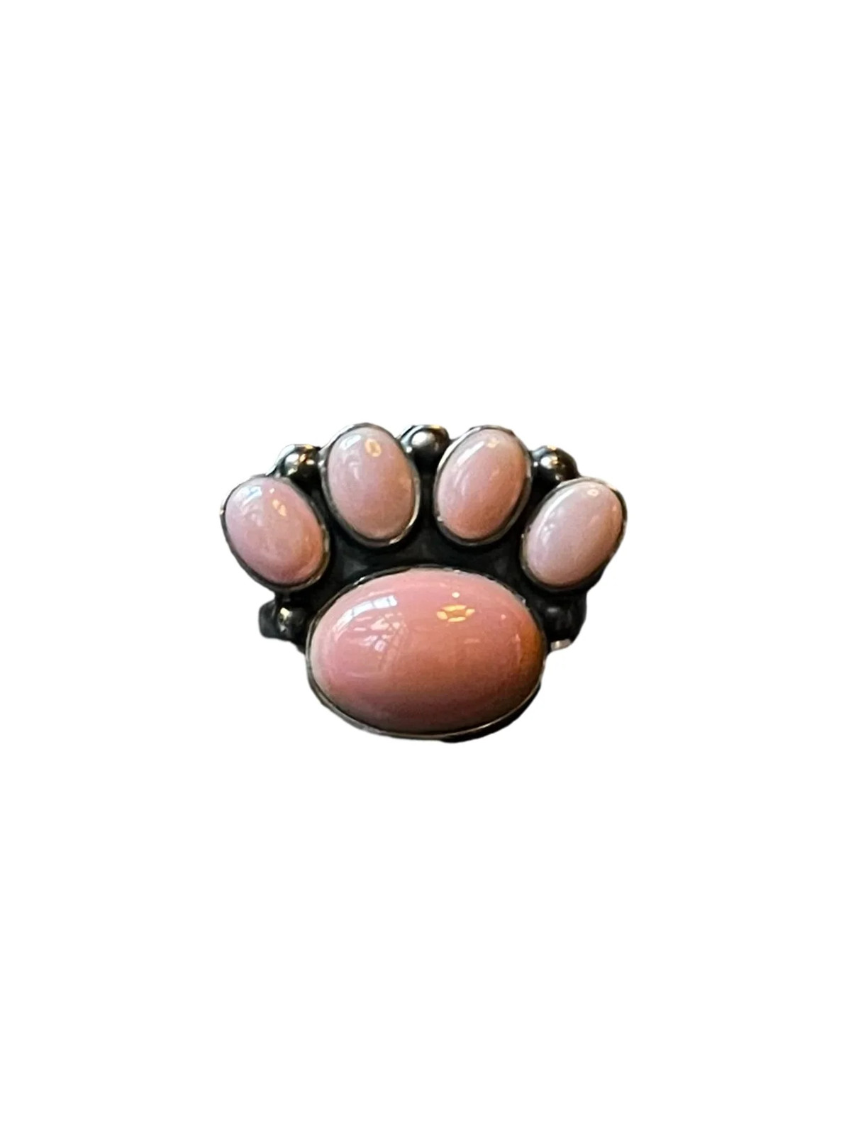 Pink Conch Paw Print Ring Size 9.5 | 925 Sterling Silver E423