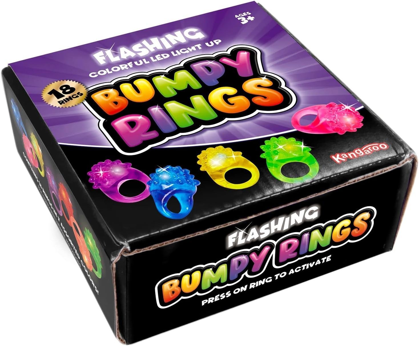 18 Non-Toxic Glow in the Dark Rings – Fun for Parties & Classroom Rewards