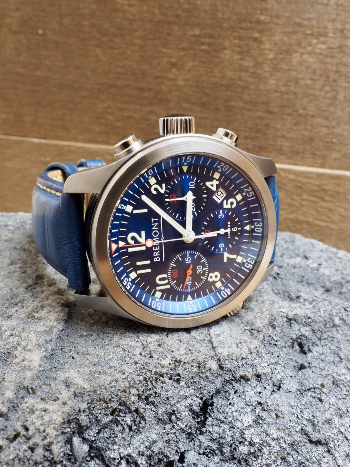 Bremont Pilot Chronograph Blue ALT1-P2 95% LNIB Best Color Dial Discontinued