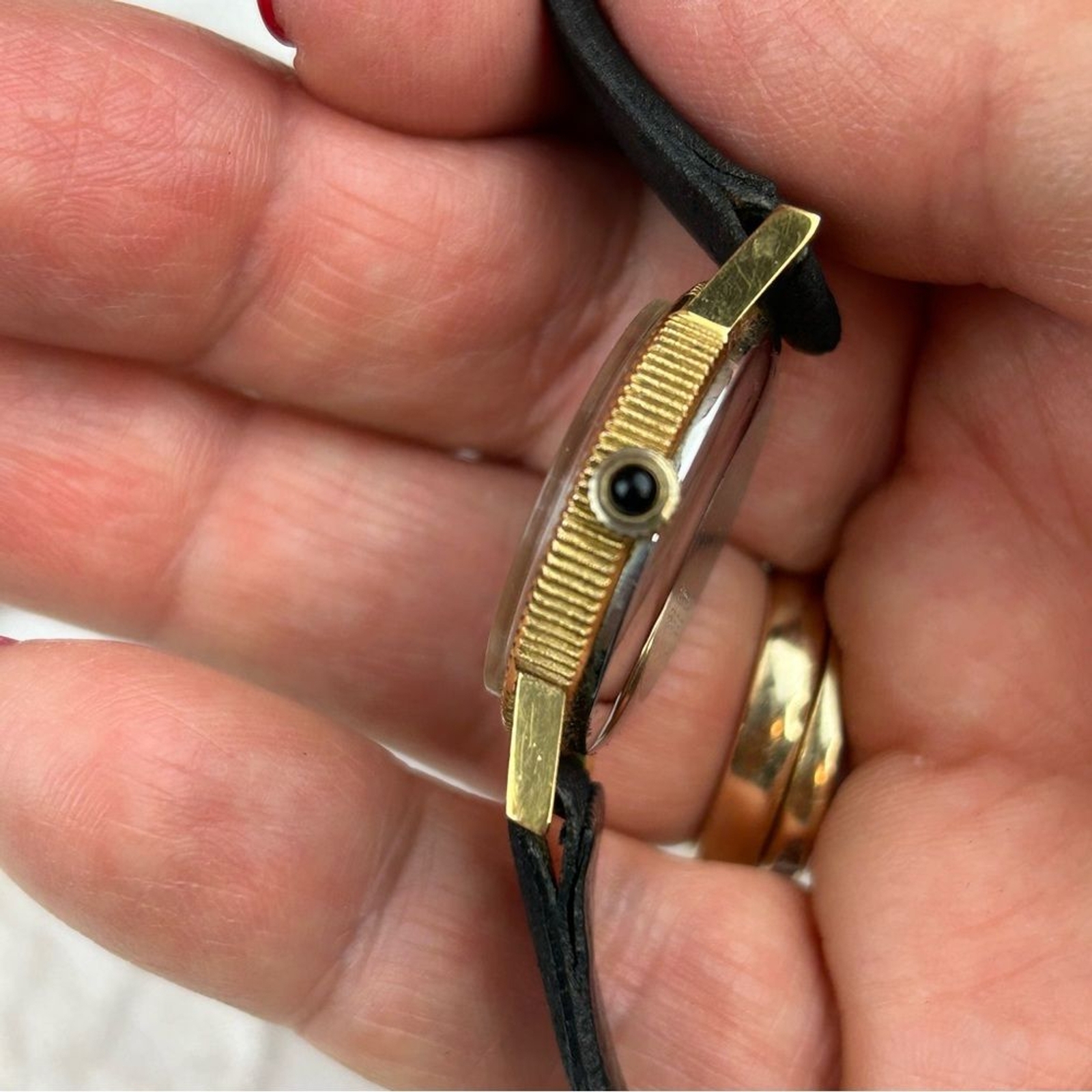 RARE Women’s Vintage 1776 1976 BICENTENIAL WITTNAUER COIN BASE 8KT GOLD WATCH