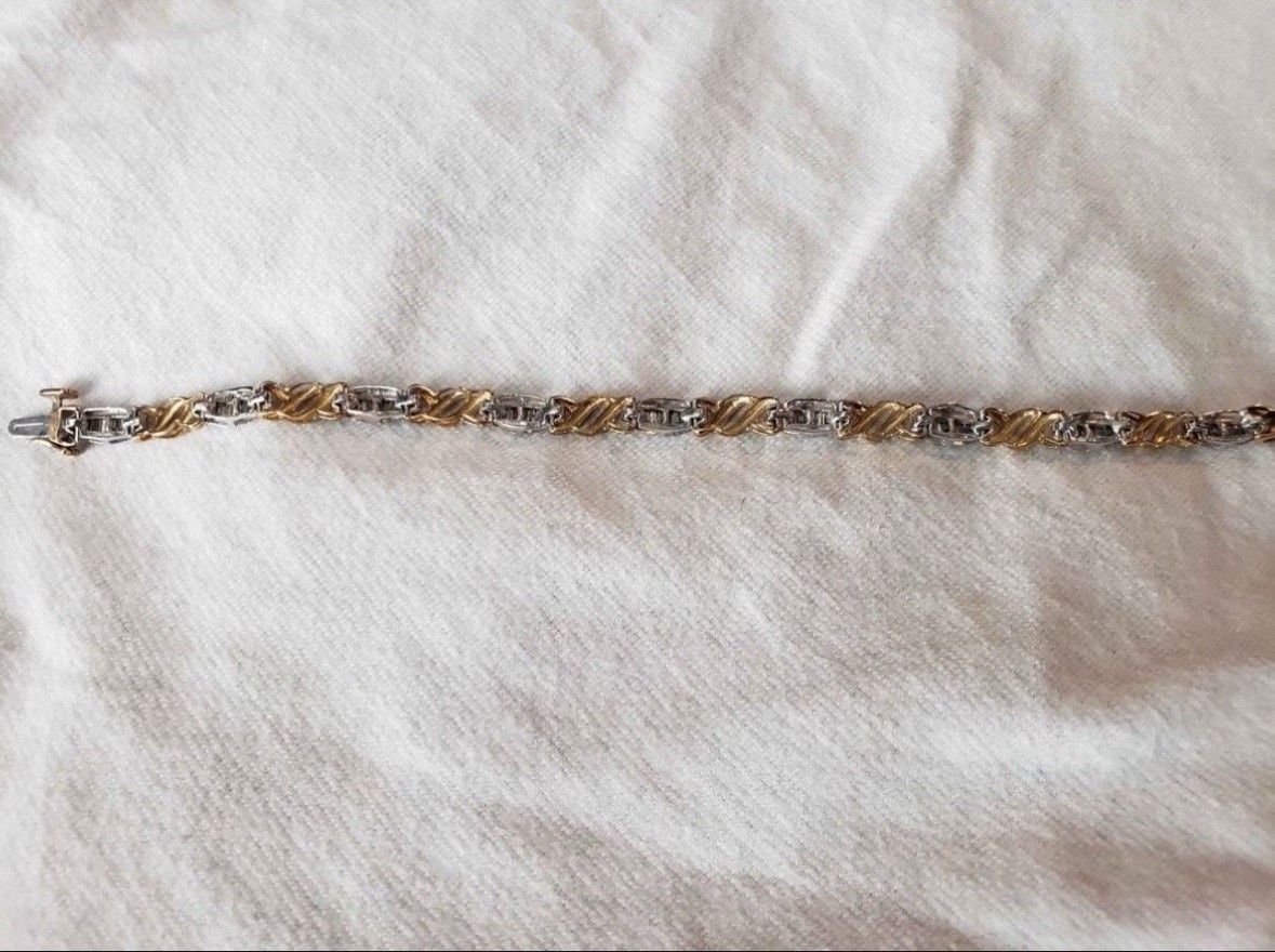 10k solid gold diamond tennis bracelet