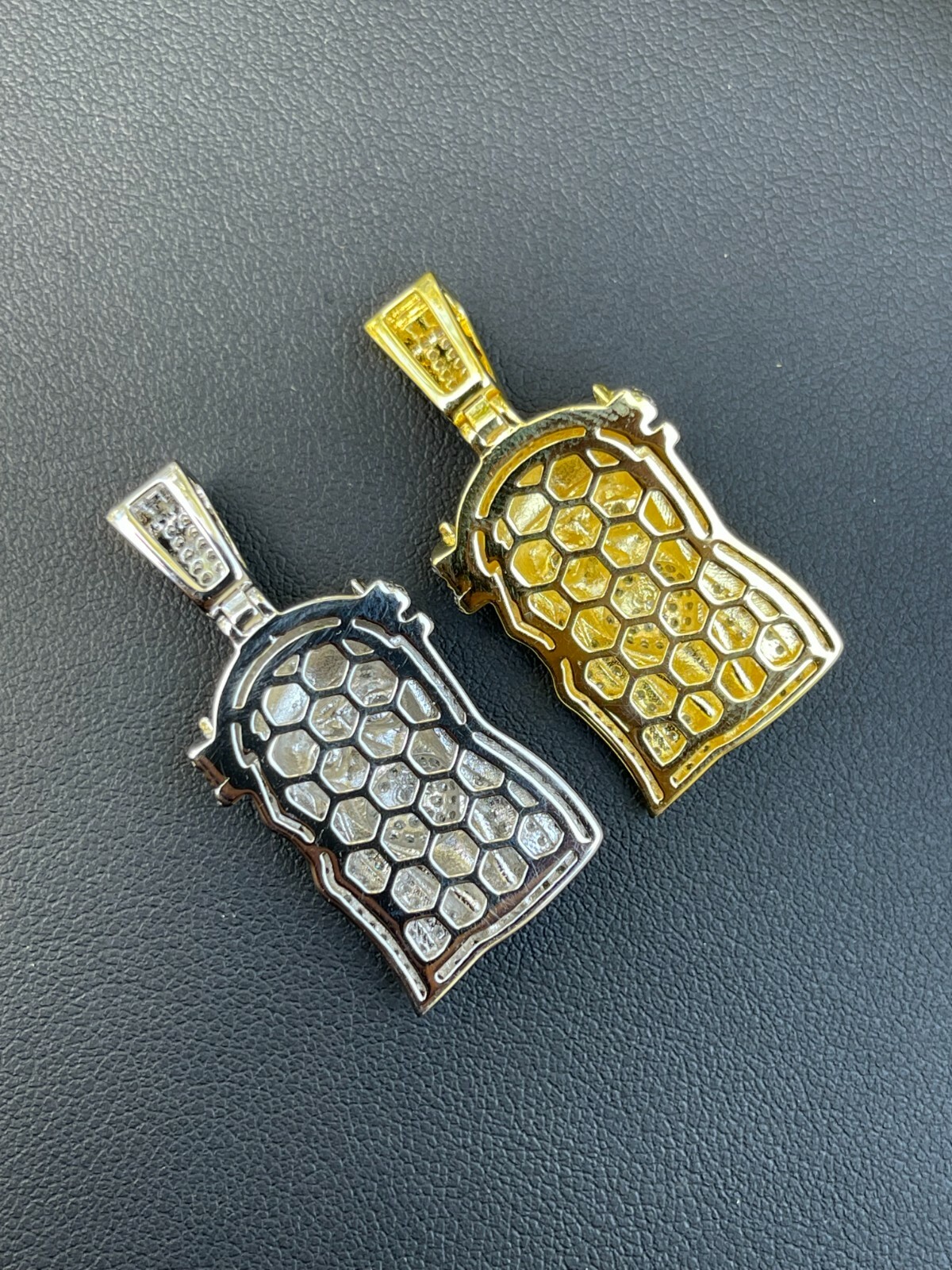 MOISSANITE Real 925 Silver Small Jesus Piece Pendant Iced Pass Tester