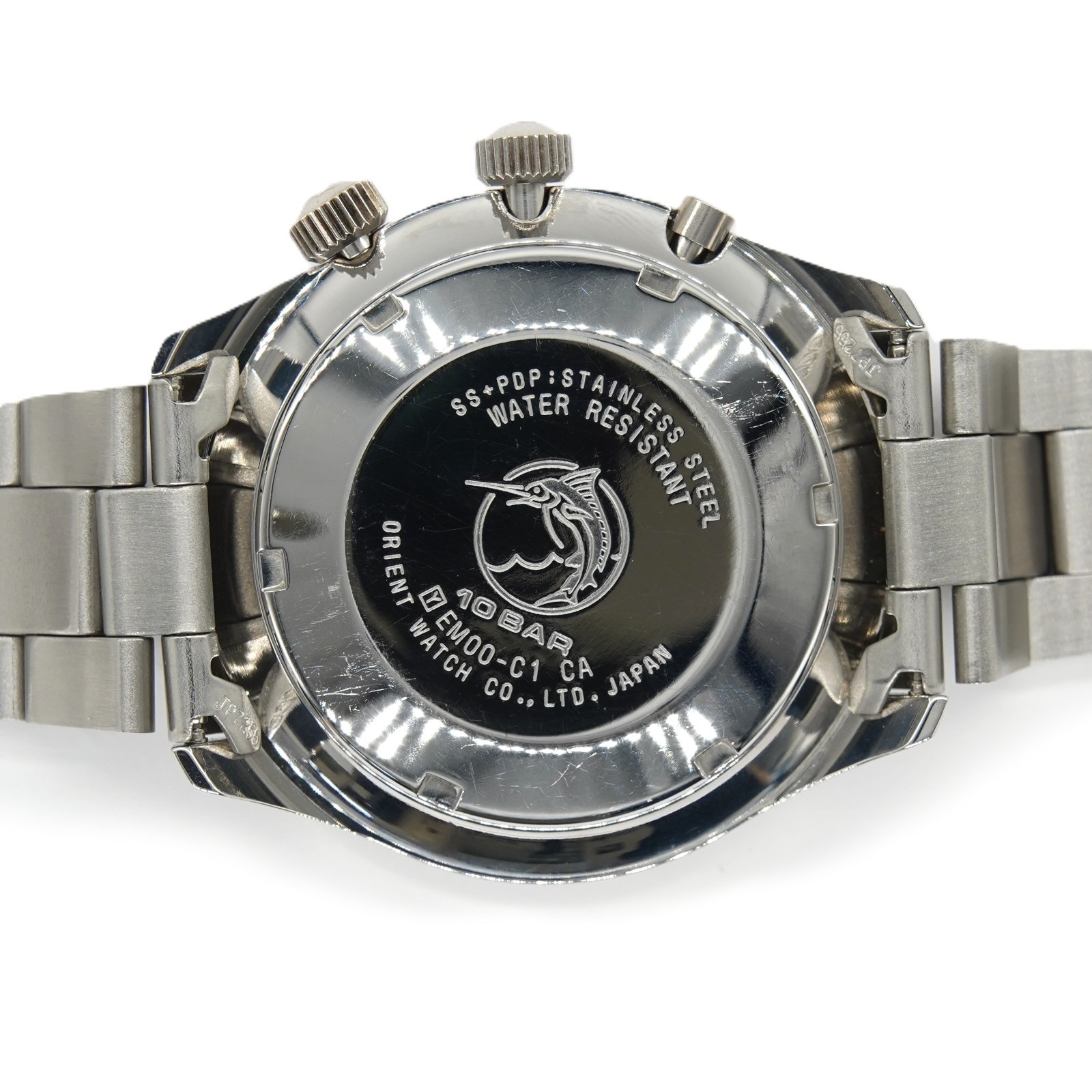 [N MINT] ORIENT King Master World Time EM00-C1CA Black 42mm Automatic Men’s A675