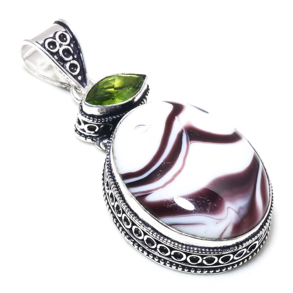 Sulemani Hakik Amethyst Handmade Gemstone Pendant Jewelry Pendant Size 2.5 Inch