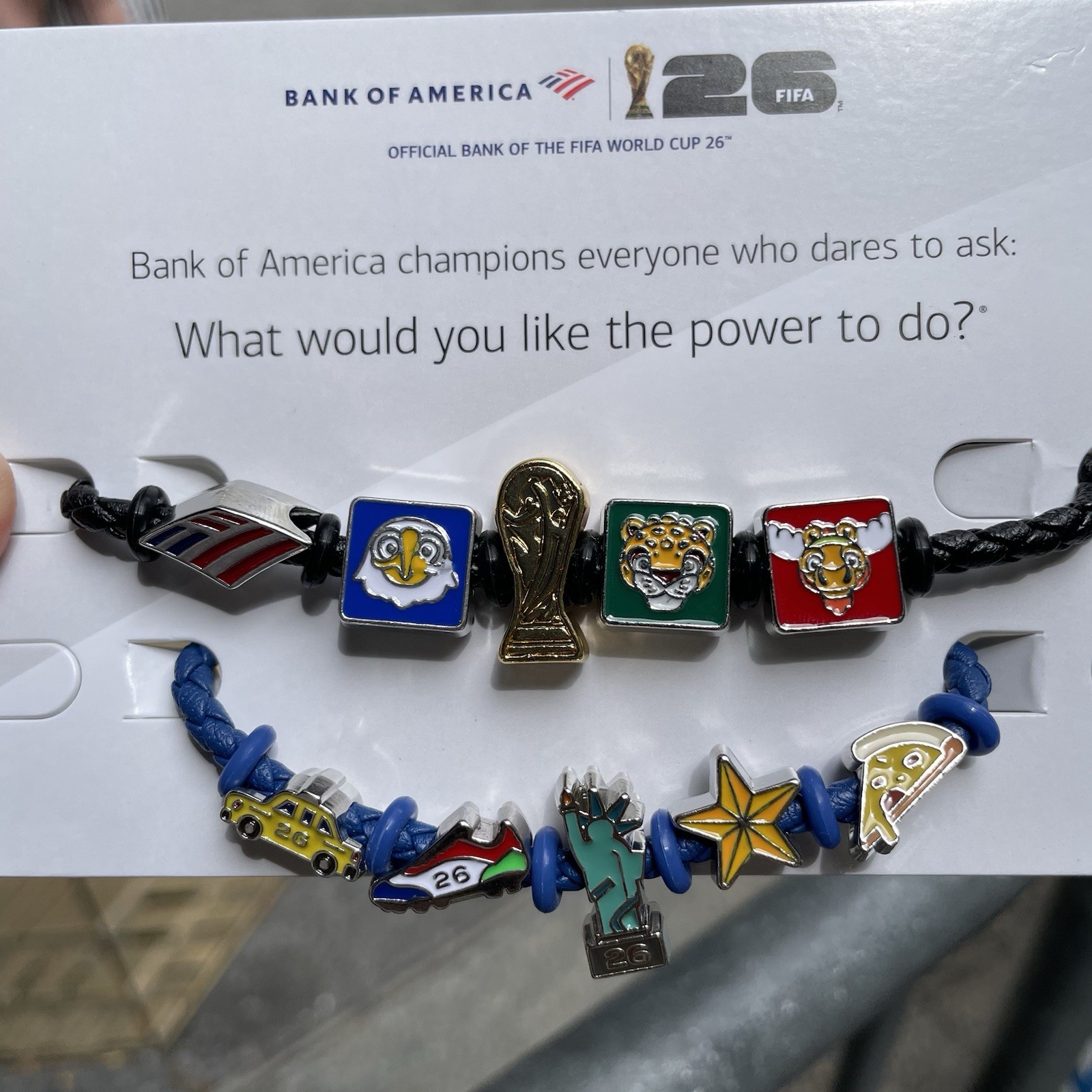 Bank Of America World Cup Charm Bracelet NYC Exclusive Size S And L IN HAND
