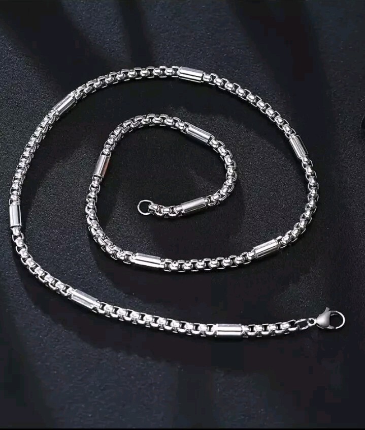 Cadena De Acero Inoxidable Premium Para Hombres Elegante Resistente Al Óxido
