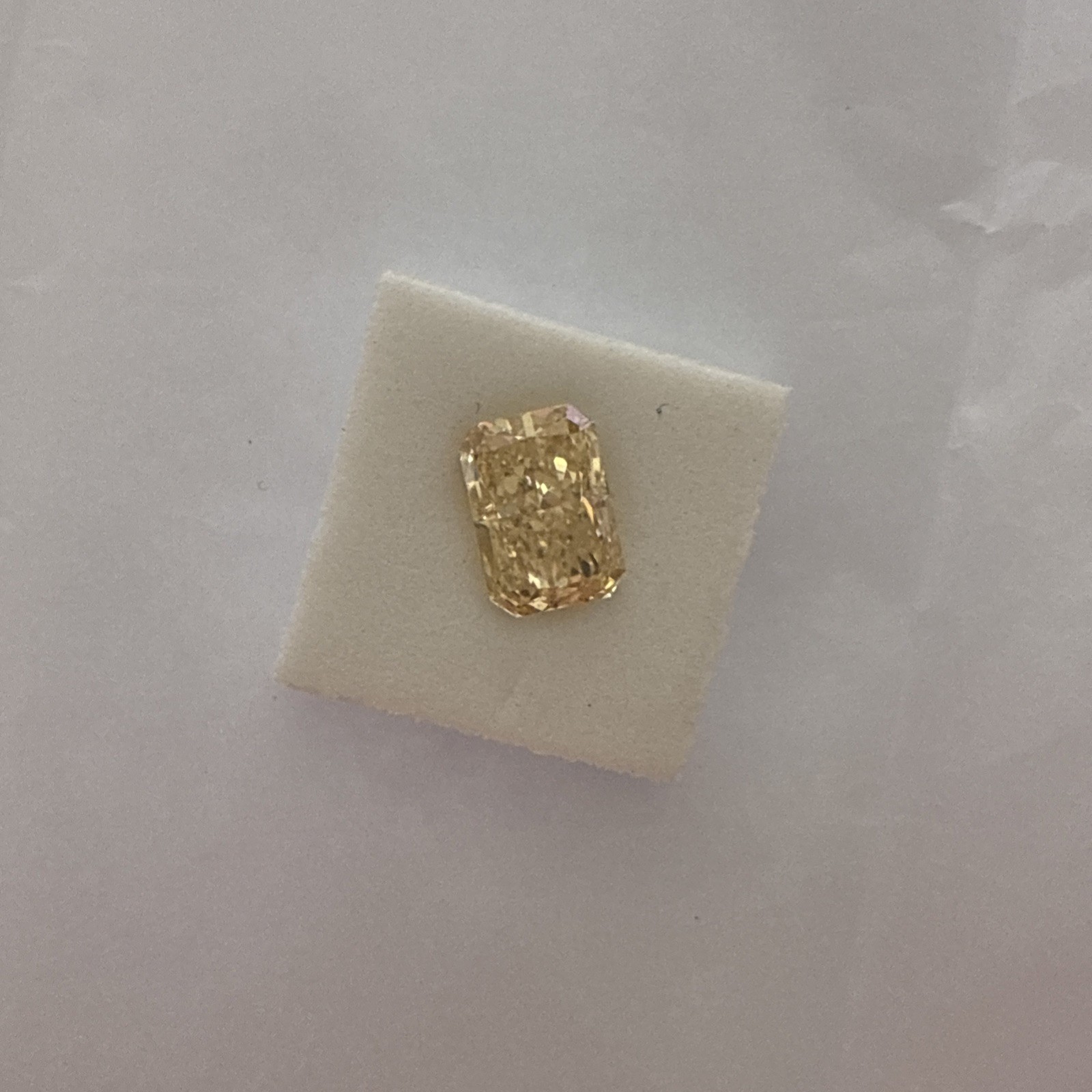 1.22 Ct Lab Grown Fancy Intense Yellow Diamond VS1 IGI Certified