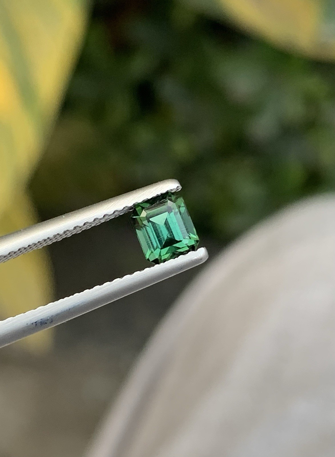 0.82 Carat Natural Green Tourmaline – 5mm Emerald Cut Afghanistan Loose Gemstone