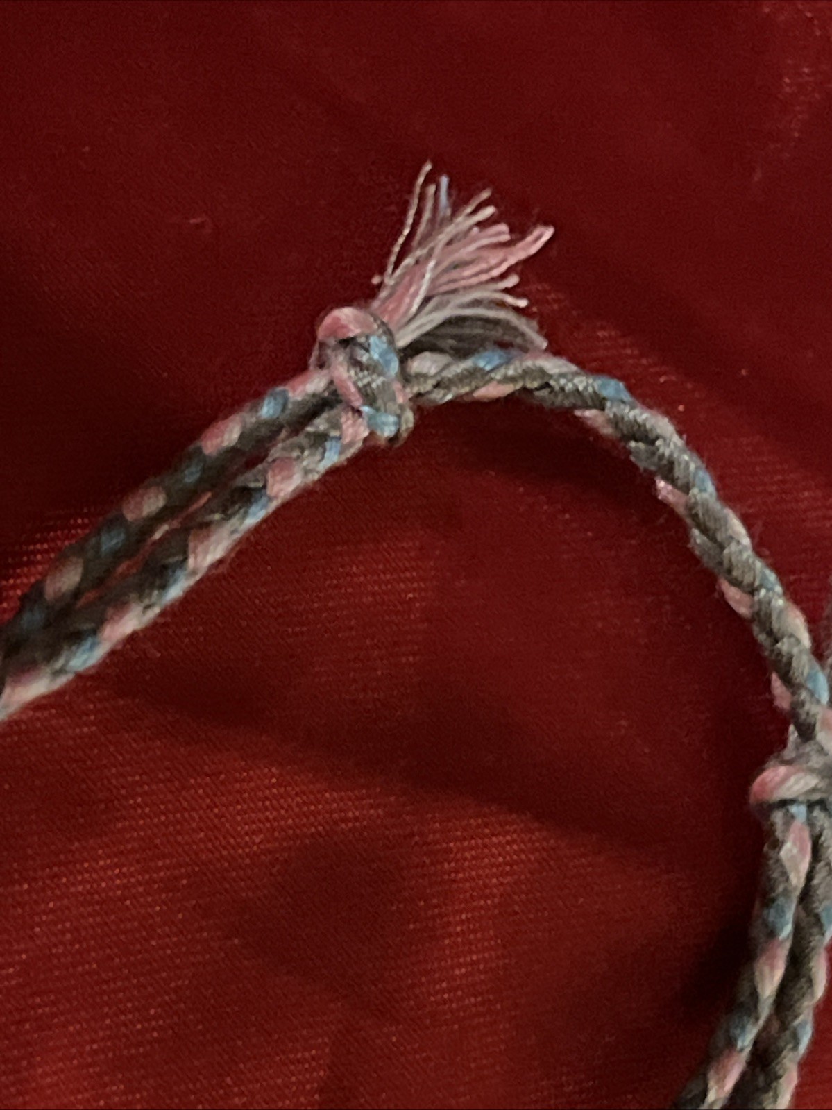 NEW BOHO BRAIDED THREAD FRIENDSHIP BRACELET ADJUSTABLE SKY BLUE GRAY PINK WHITE