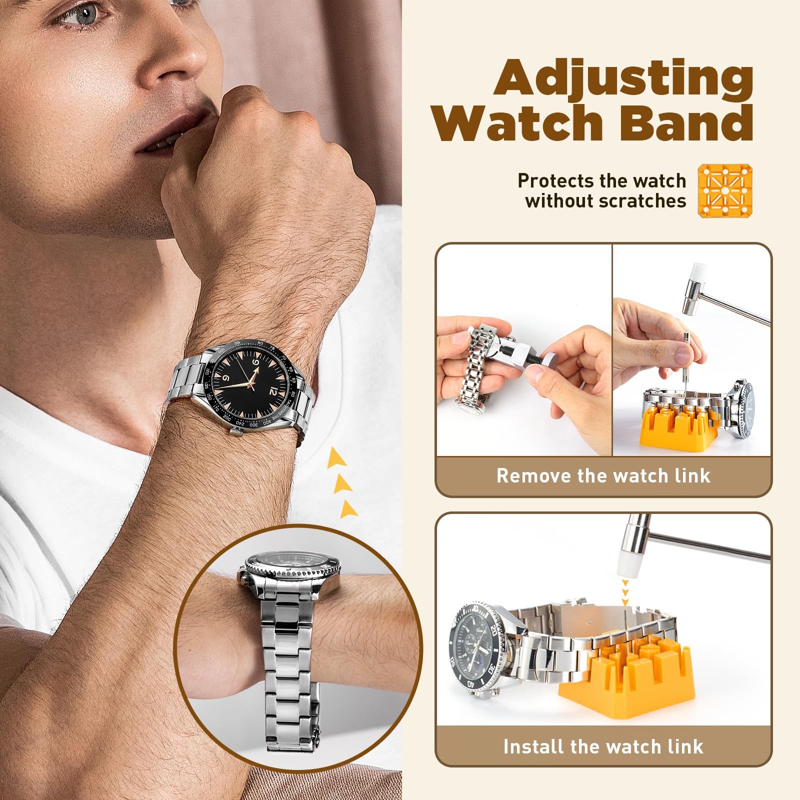 【Combination Version】Eventronic Watch Repair Tool Kit + Press Tool…