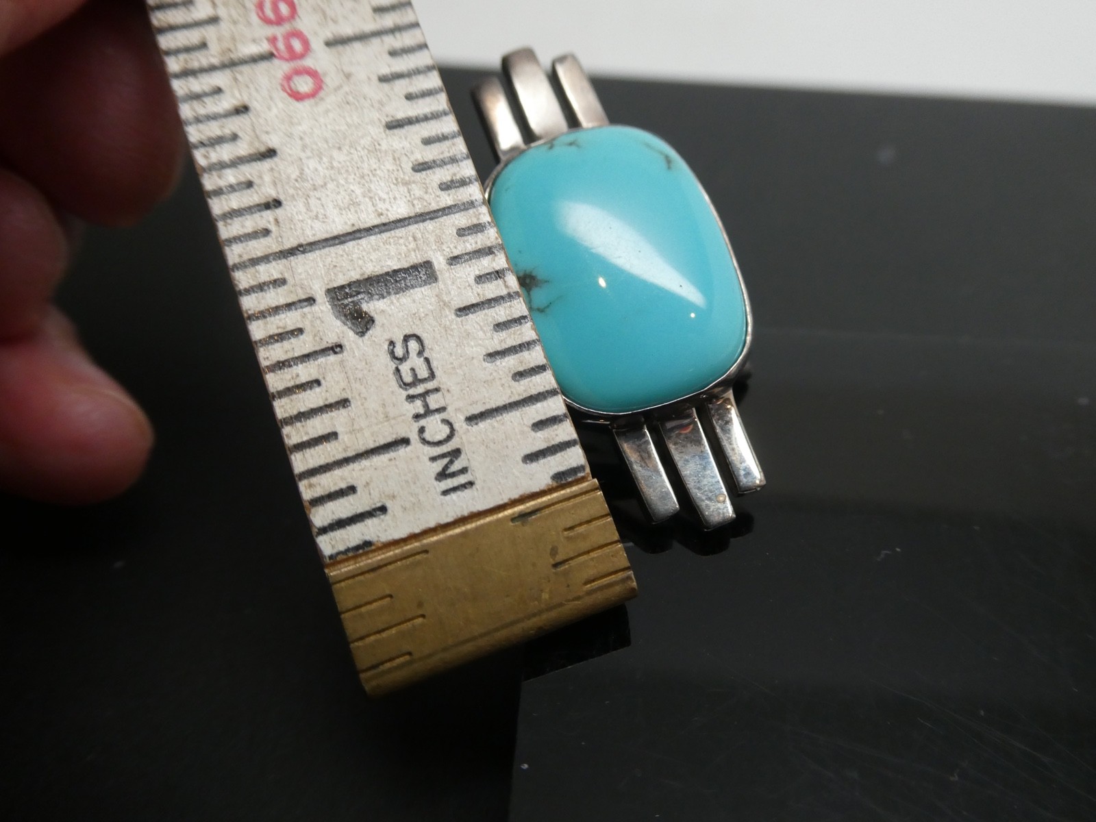 Jay King Mine Finds DTR Turquoise Modernist Sterling Silver 925 RING Size 9