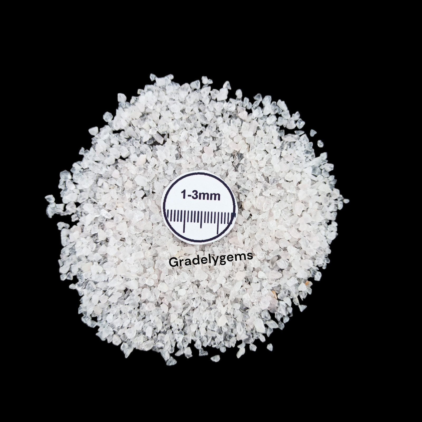 Natural Rose Quartz Gemstone Crushed Powder – Healing Crystal for DIY Crafts
