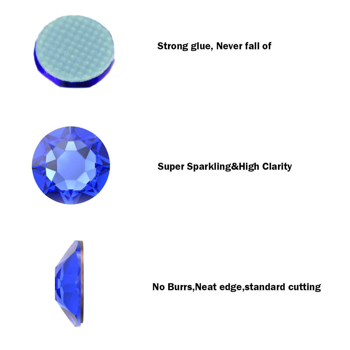 2088 Hotfix Crystals Strass Rhinestones Flat Back Glass Stones HotFix Iron On