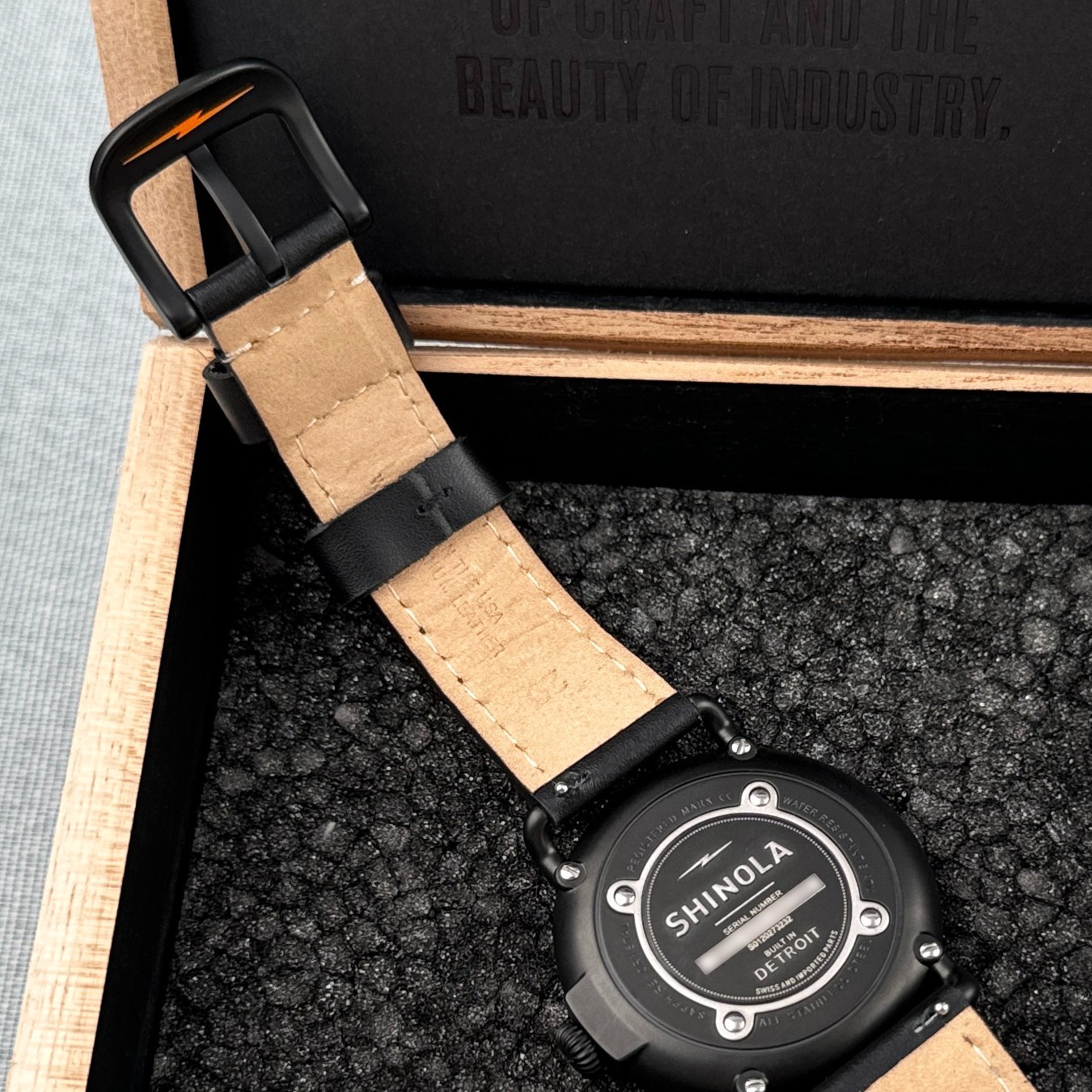 Shinola Runwell Watch 41mm Black Dial Argonite 1069 Men’s Watch S0120273232