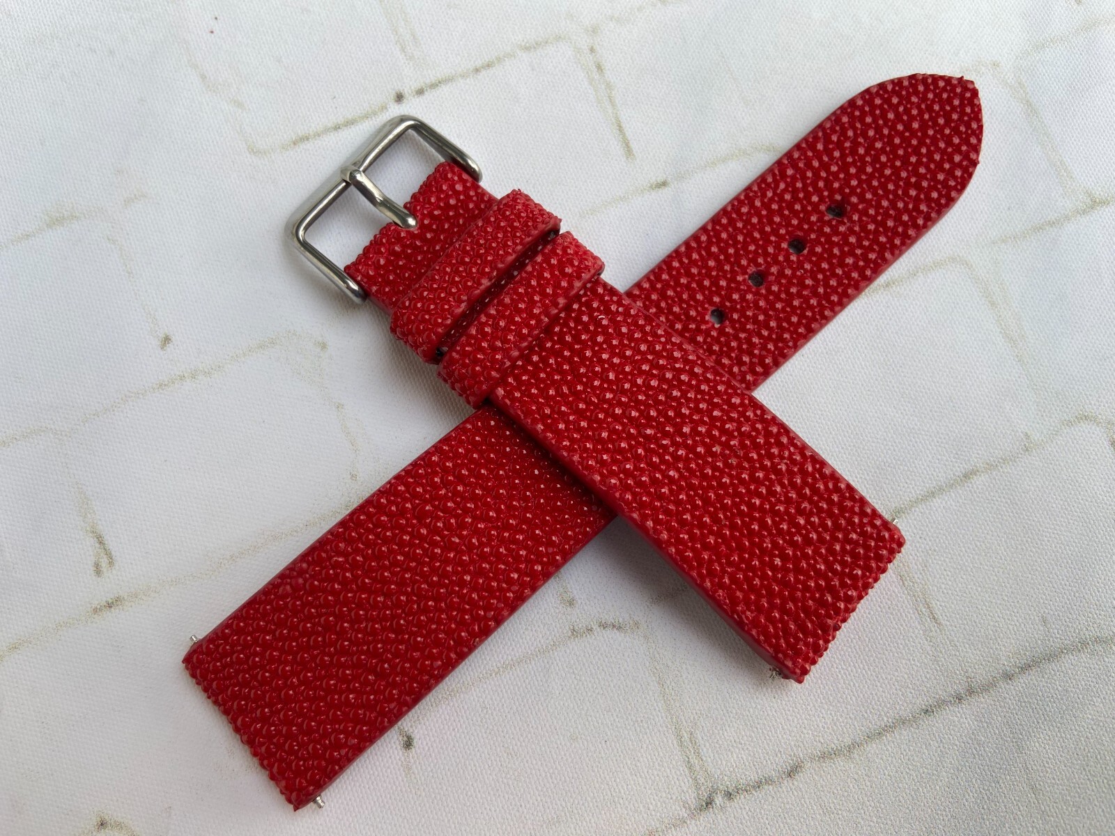 Red Stingray Watch Strap Band 14mm 16mm 18mm 19mm 20mm 21mm 22mm 23mm 24mm 26mm
