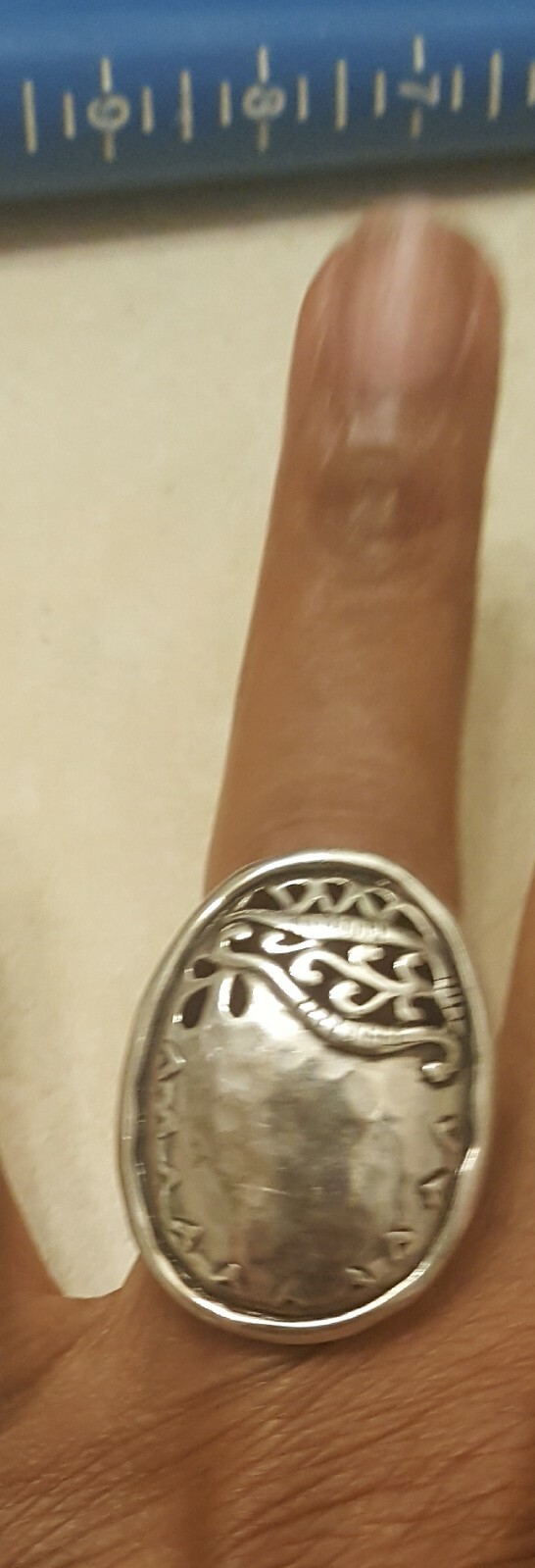 Silpada Sterling Silver “Reflection” Chunky Ring Size 6 R2939