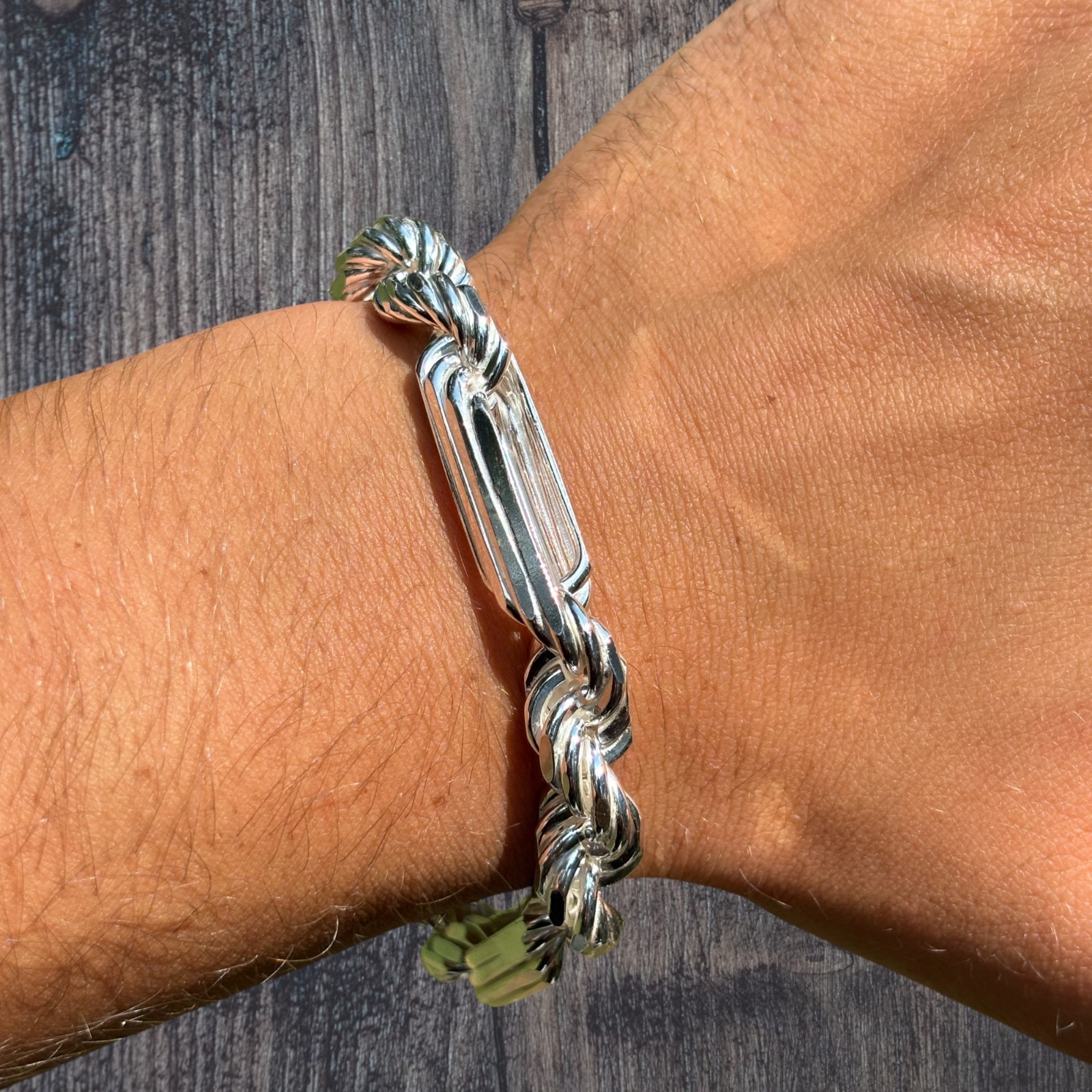 10mm Figarope Milano Bracelet – Solid 925 Sterling Silver Or 14k Gold Vermeil