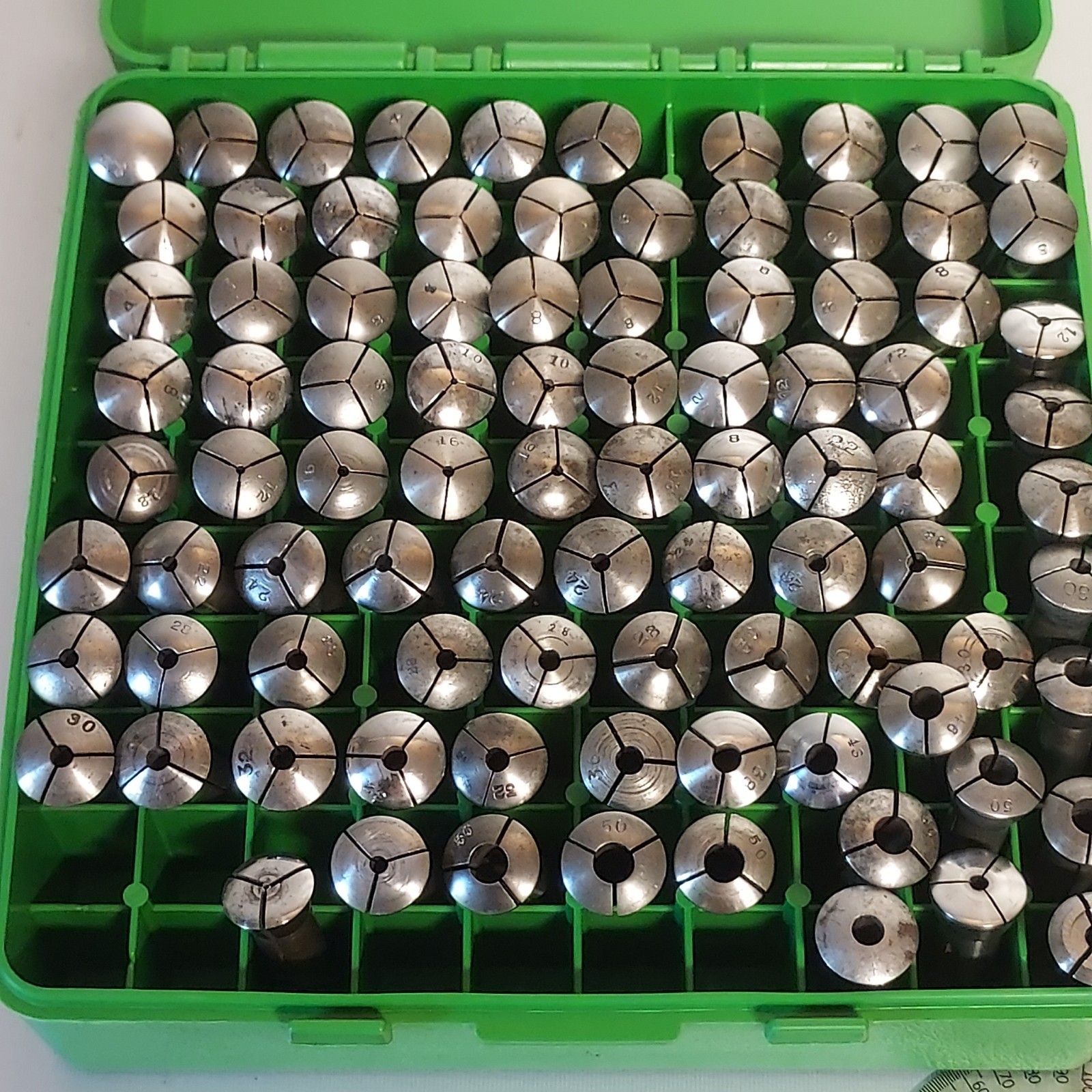 8mm WW lathe collets, Peerless, National, Wolf Jahn, unbranded C