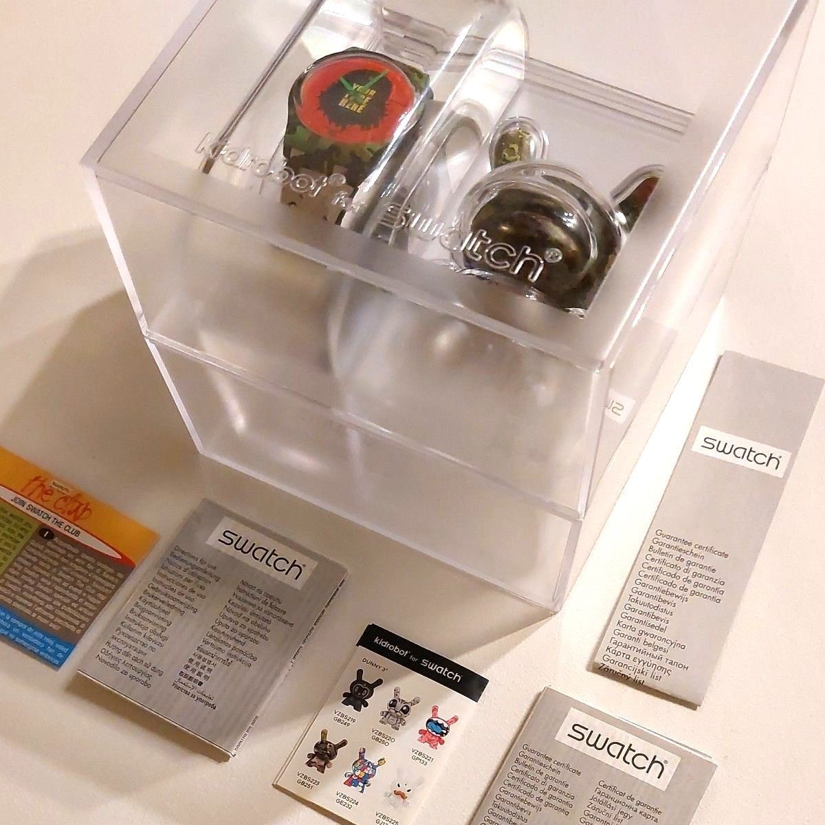 Swatch x Kidrobot Collaboration 2011 Watch with Figure – Brand New, Unused, Rare