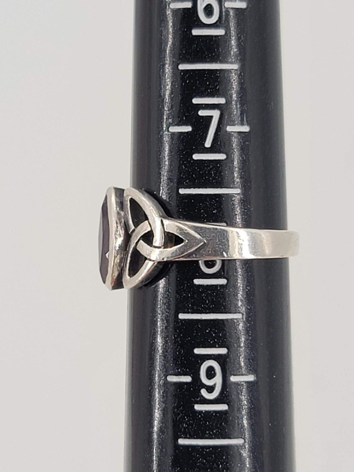 925 PSCL Marked Peter Stone Sterling Silver Celtic Knot RING