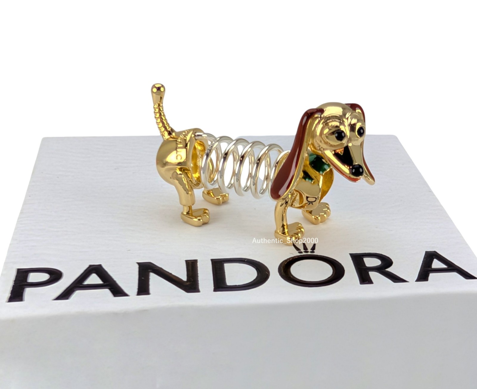 New 100% Authentic PANDORA x Disney Pixar Toy Story Slinky Dog Charm 764603C01