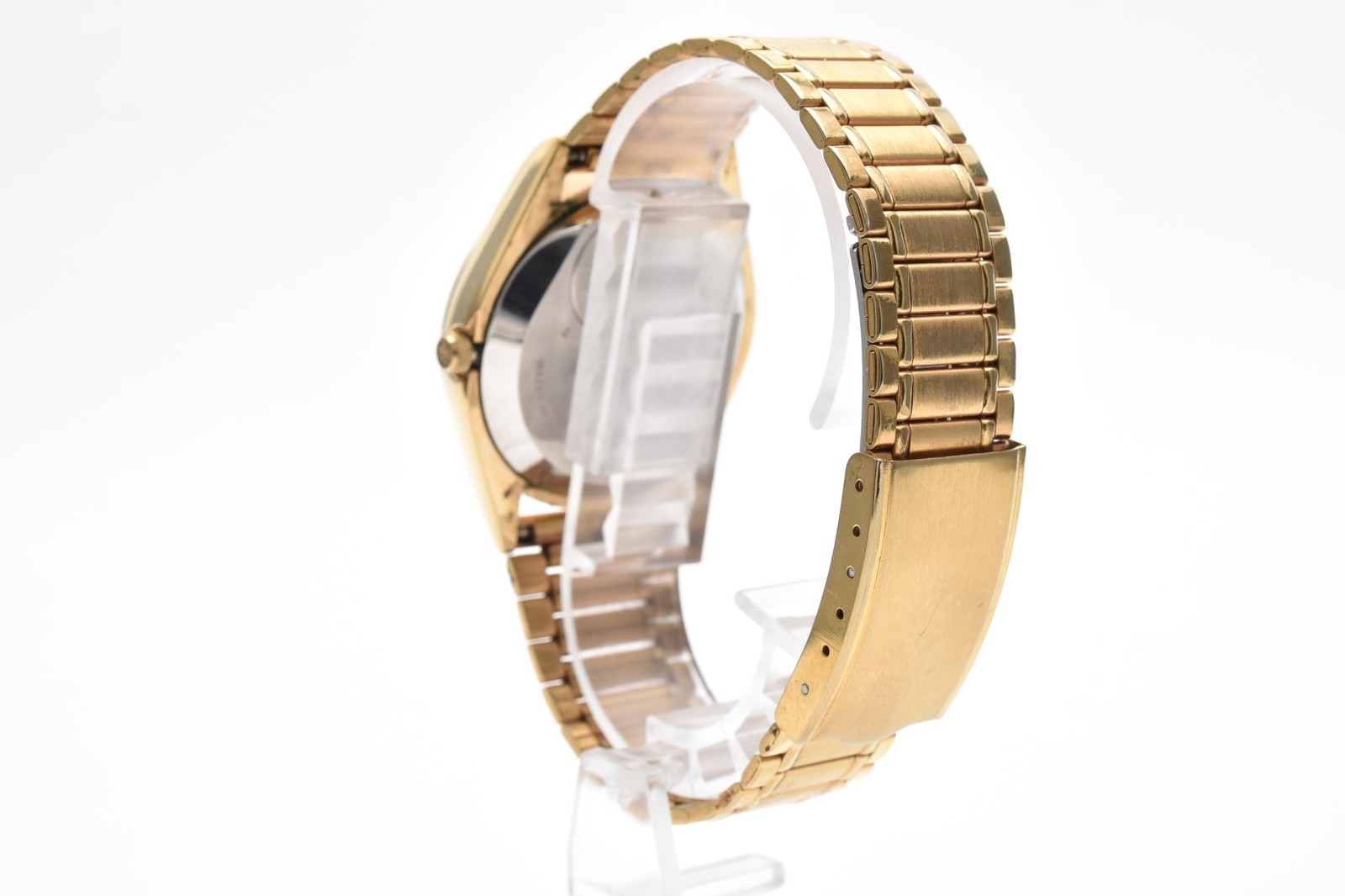 Vintage 1975 [ N MINT ] SEIKO King Quartz 4823-8110 Cream Dial Gold Watch JAPAN