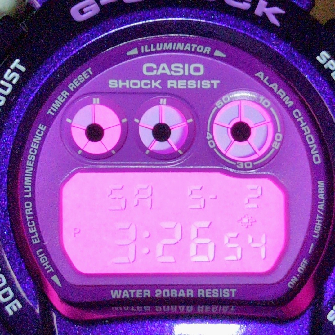 G-Shock DW 6900SW 6 MAN BOX Nakano Shirou Figure Set 3rd Metallic Paint Purple